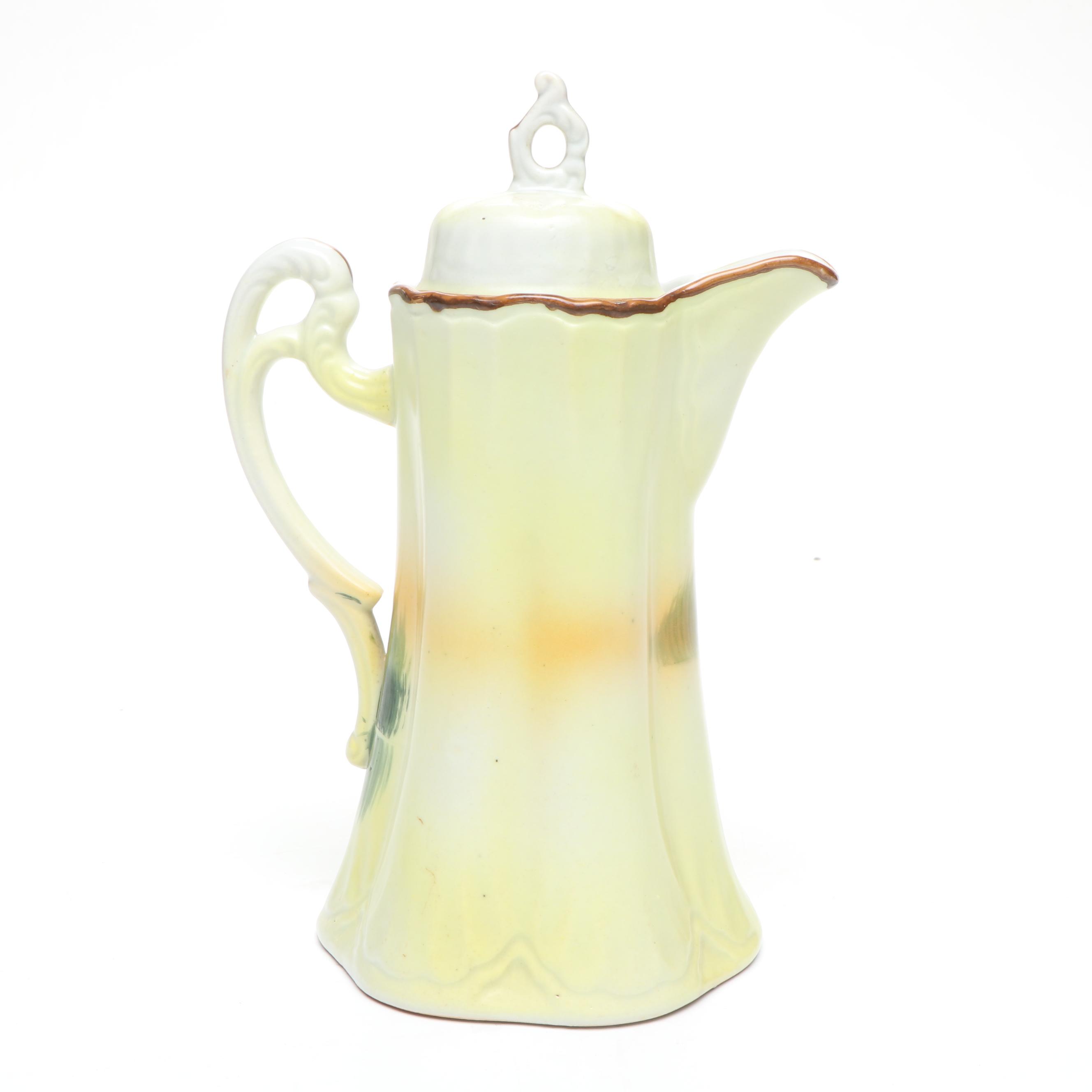 Takito Japanese Porcelain Hand-Painted Chocolate Pot