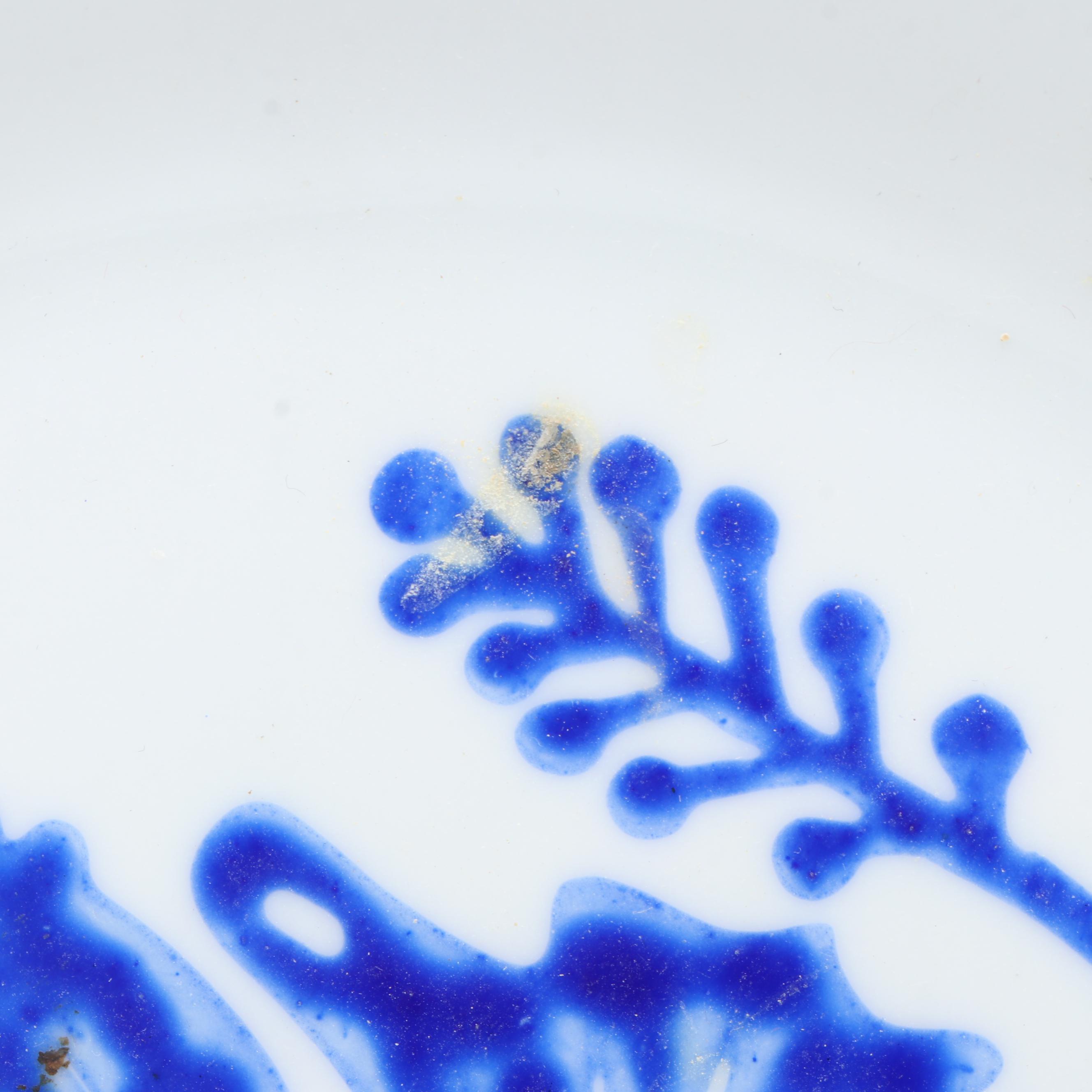 Dutch Blue and White Floral Porcelain Decorative Boxes with Other Plate