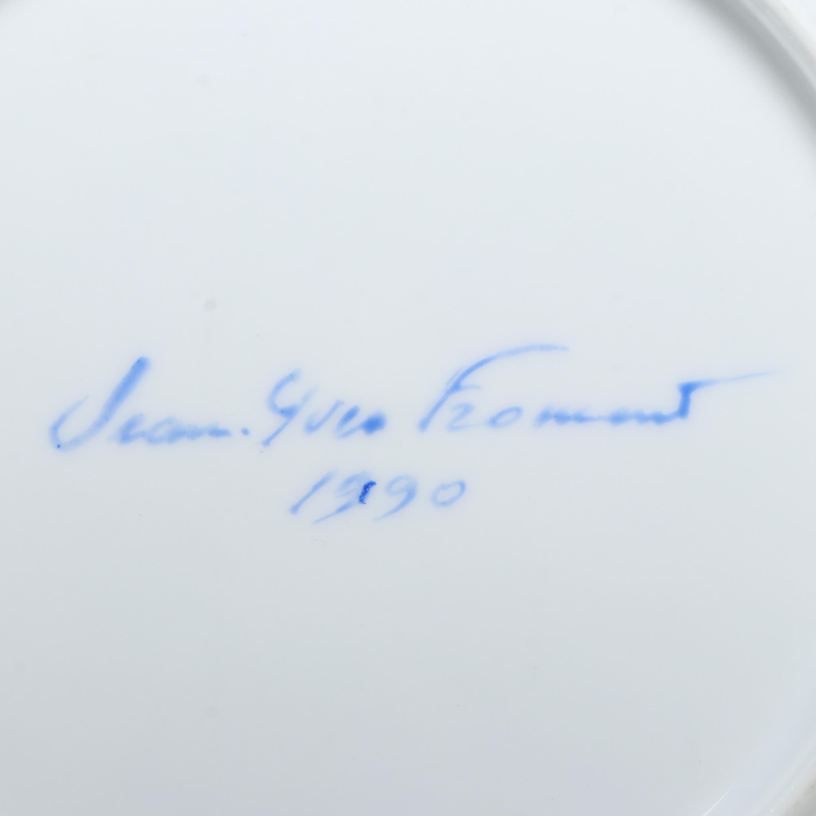 Dutch Blue and White Floral Porcelain Decorative Boxes with Other Plate