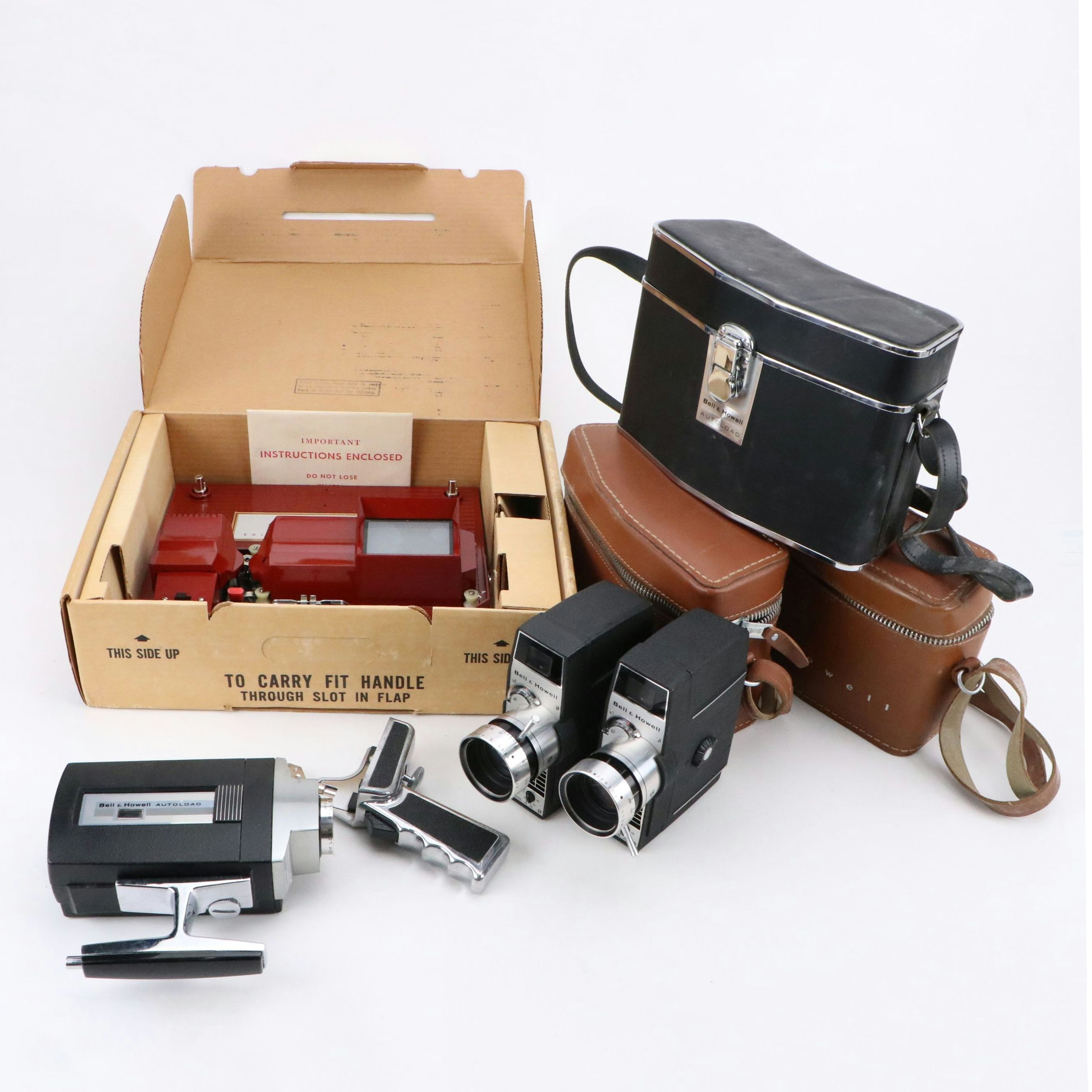 Kalart Co. "Movieland Touch Mark II" Super-8 Viewer with Bell & Howell Cameras
