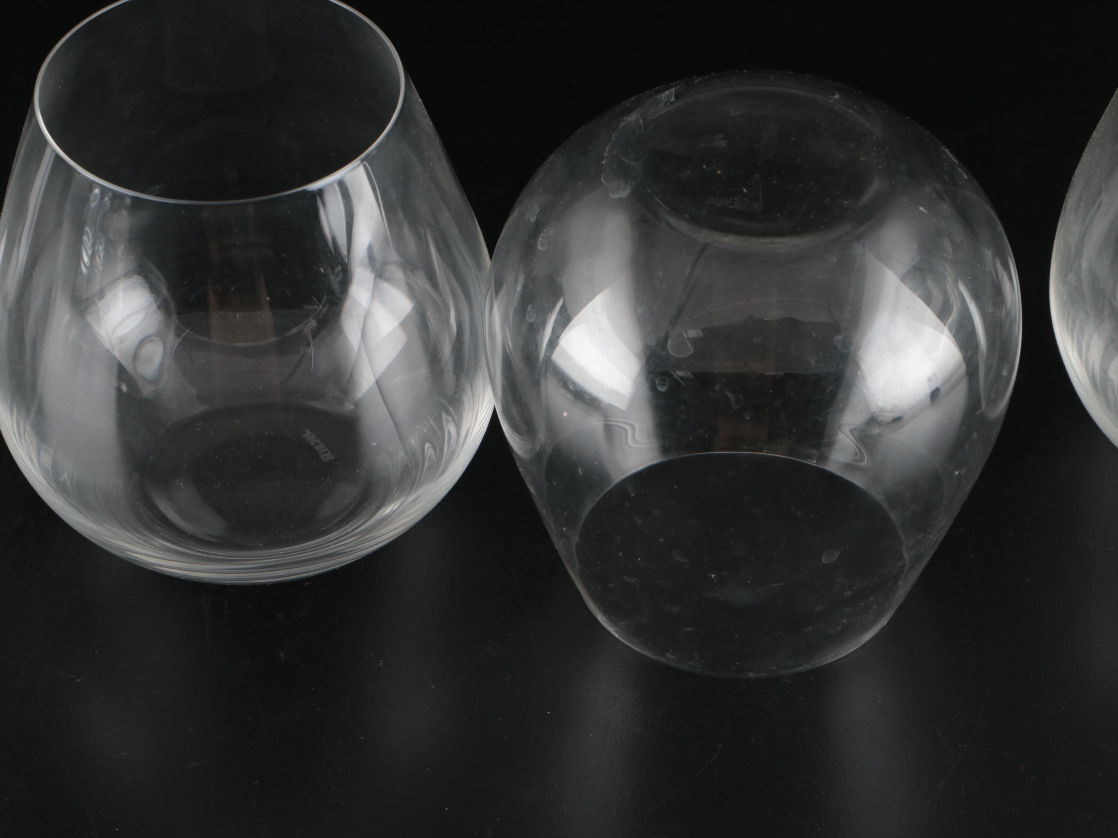 Riedel Glass Stemless Wine Glasses with Other Stemless Wine Glasses