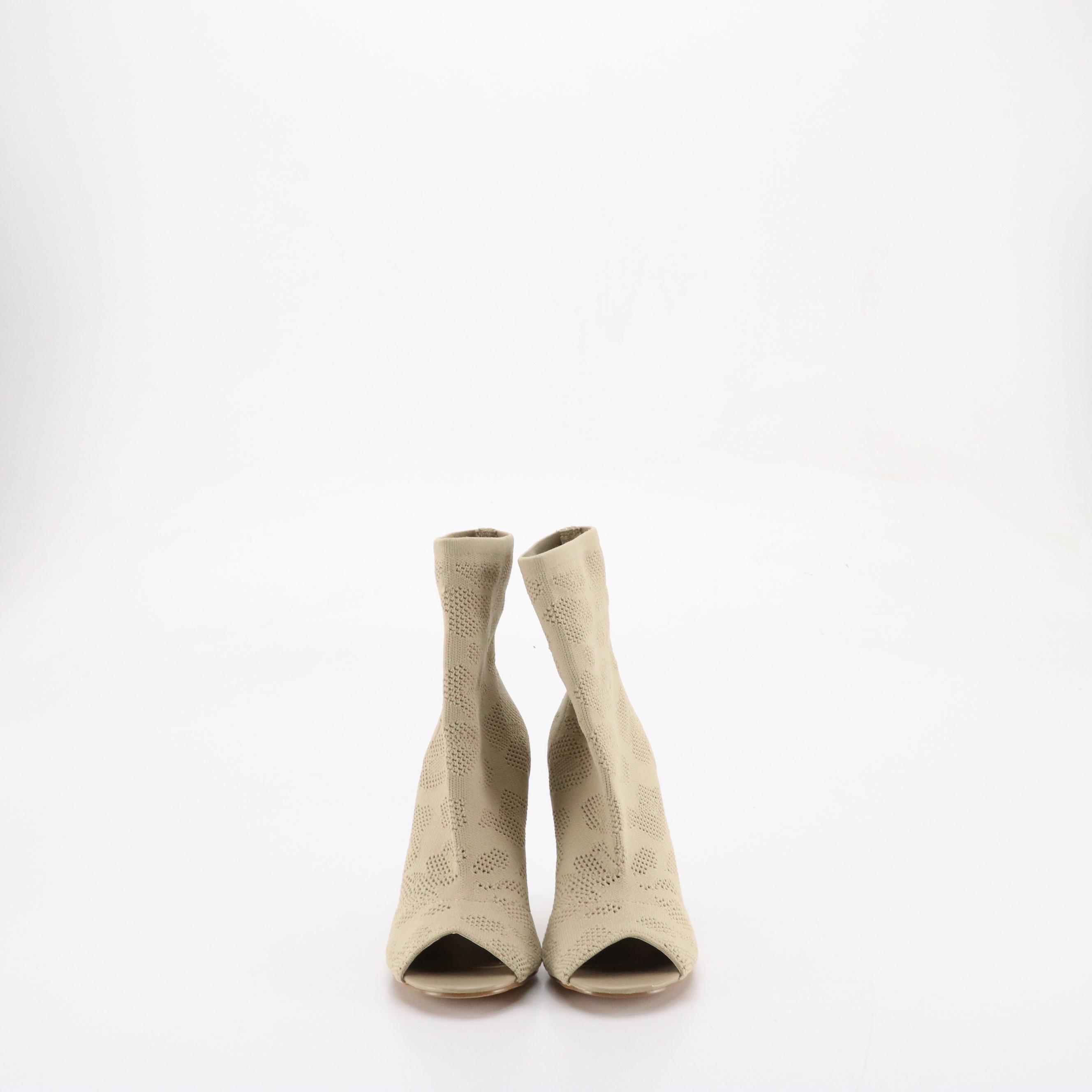 Charles by Charles David Knit Peep Toe Booties