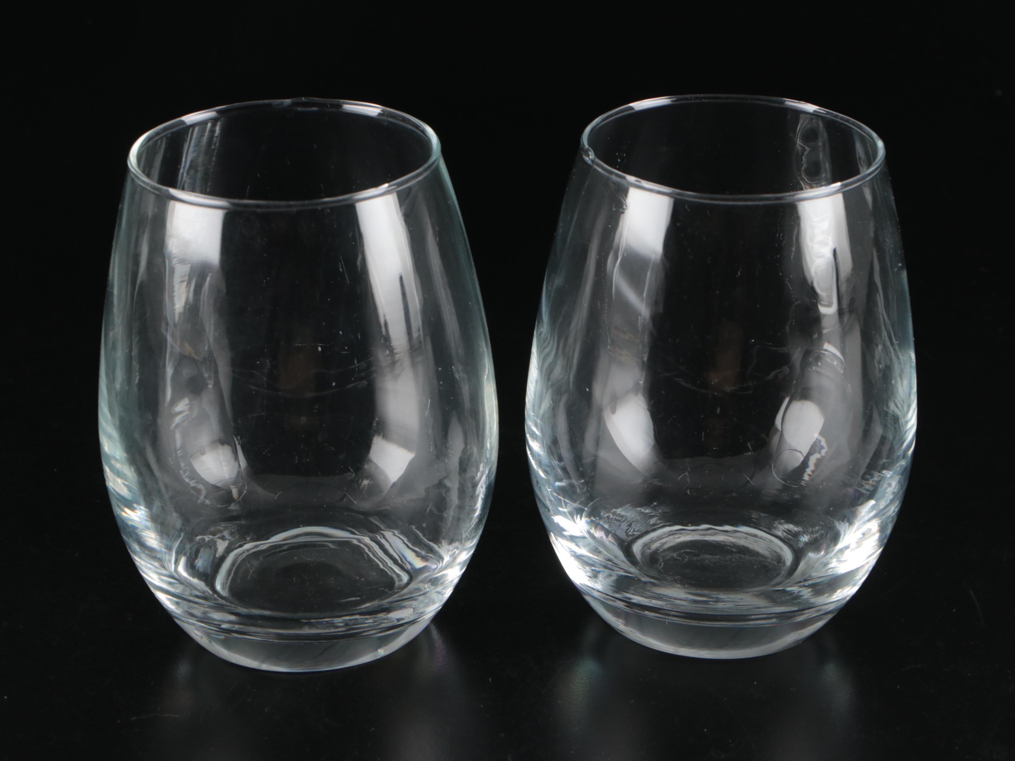 Riedel Glass Stemless Wine Glasses with Other Stemless Wine Glasses