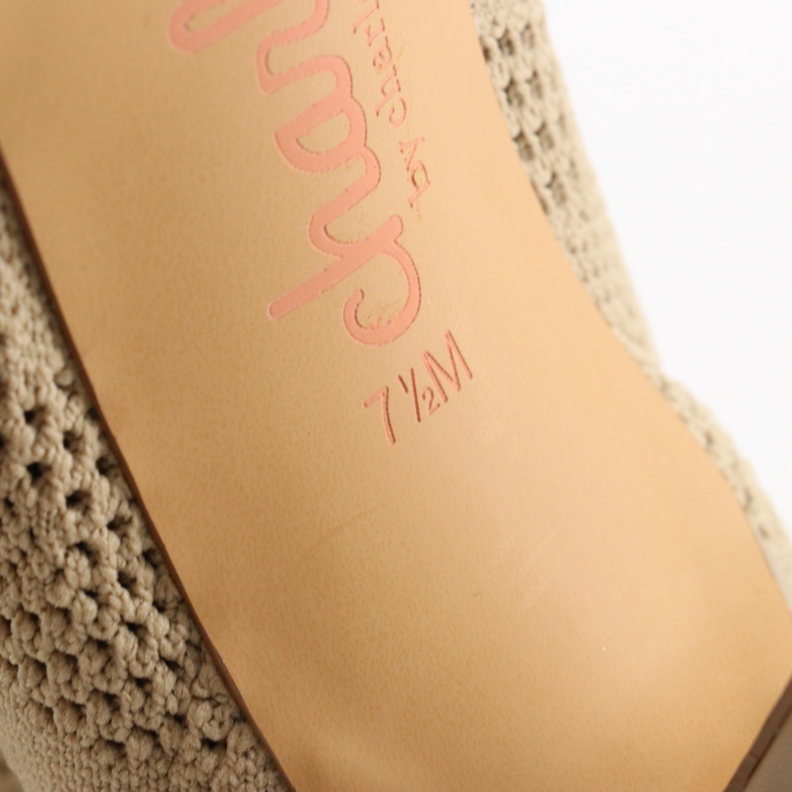 Charles by Charles David Knit Peep Toe Booties