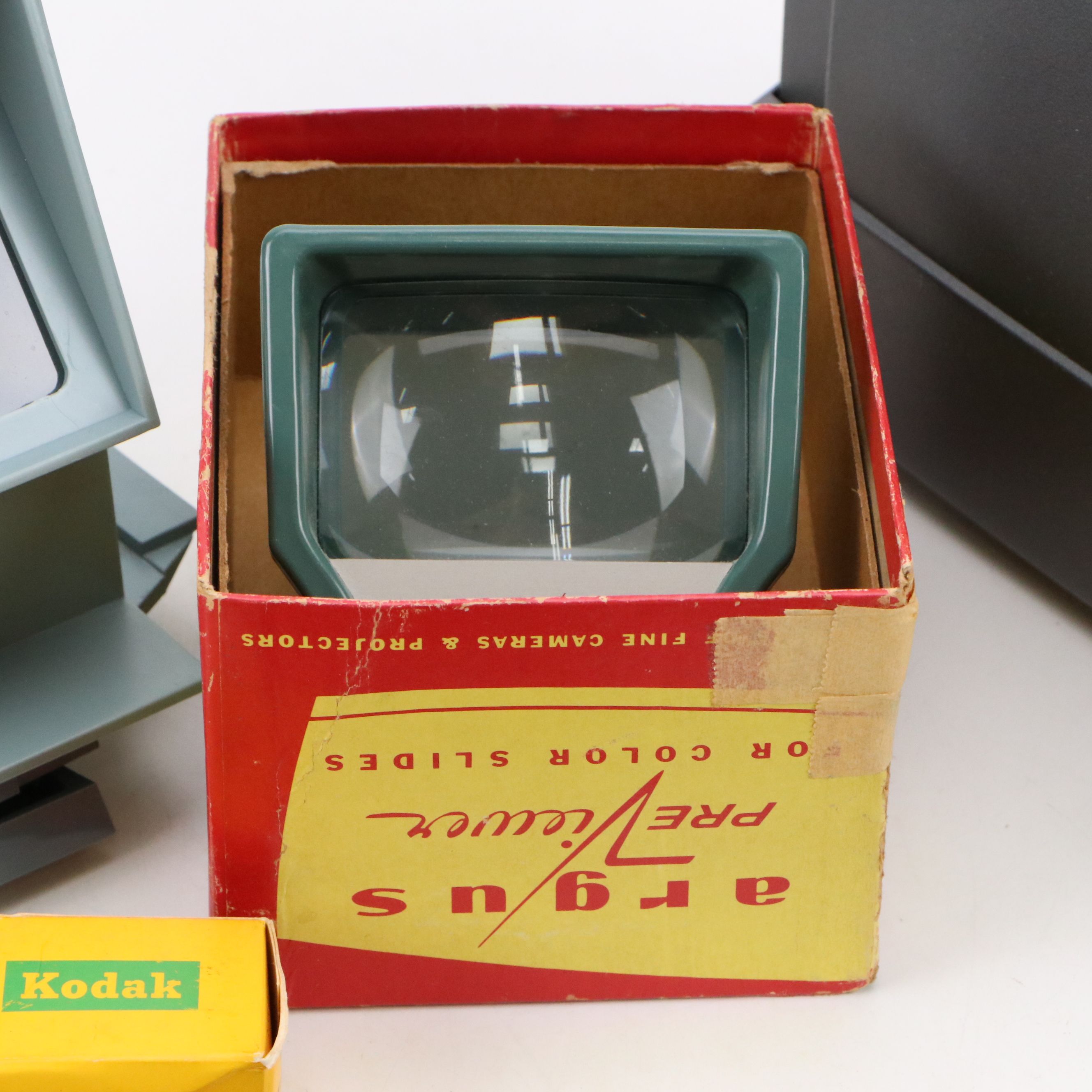 Kodak Instamatic M80 Movie Projector with Radex Co. Slide Organizer and More