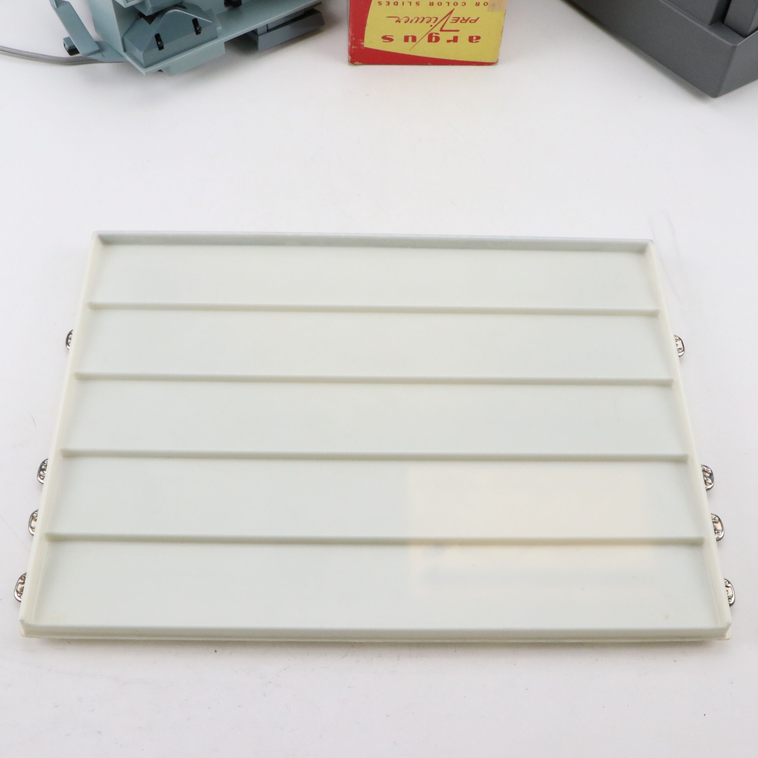 Kodak Instamatic M80 Movie Projector with Radex Co. Slide Organizer and More