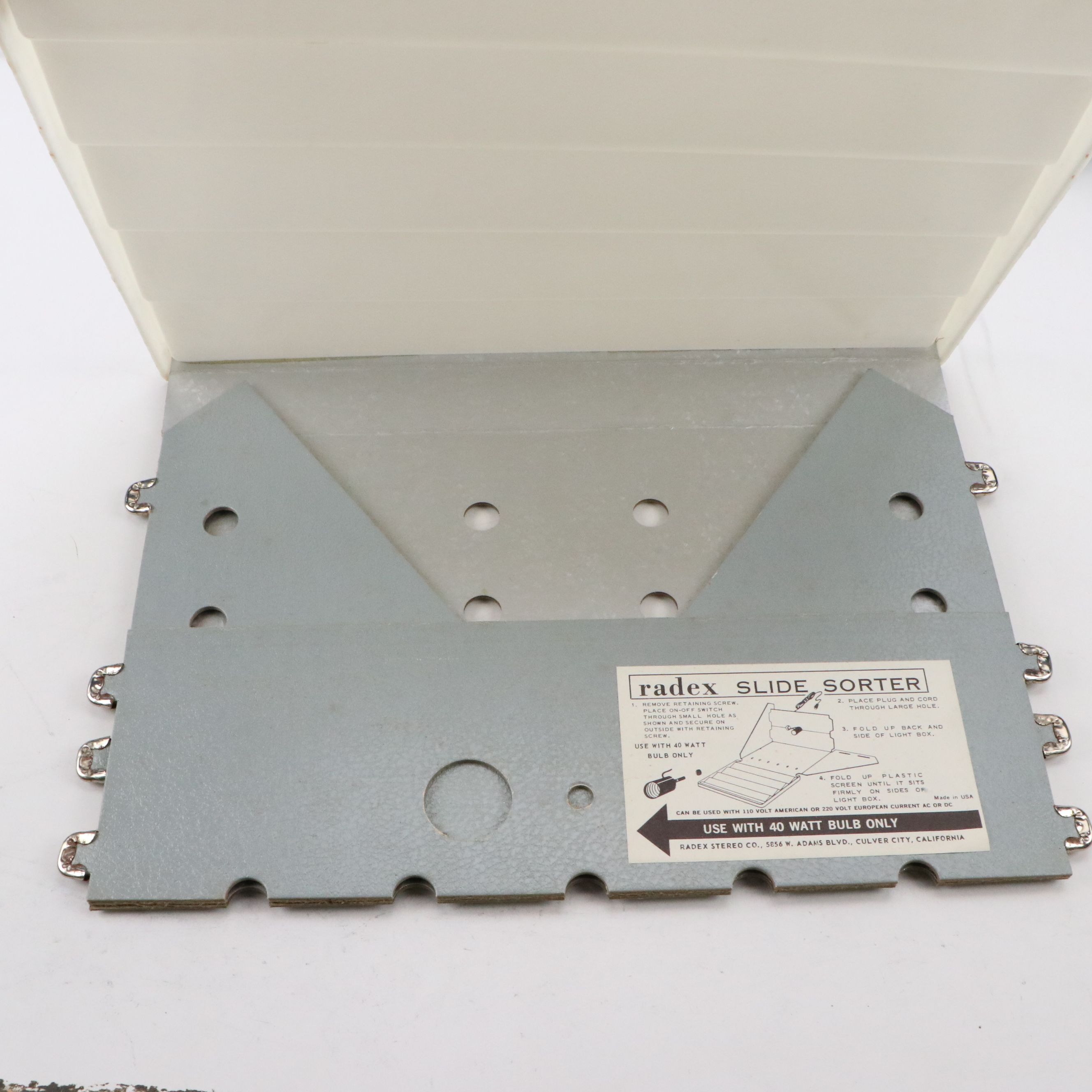 Kodak Instamatic M80 Movie Projector with Radex Co. Slide Organizer and More