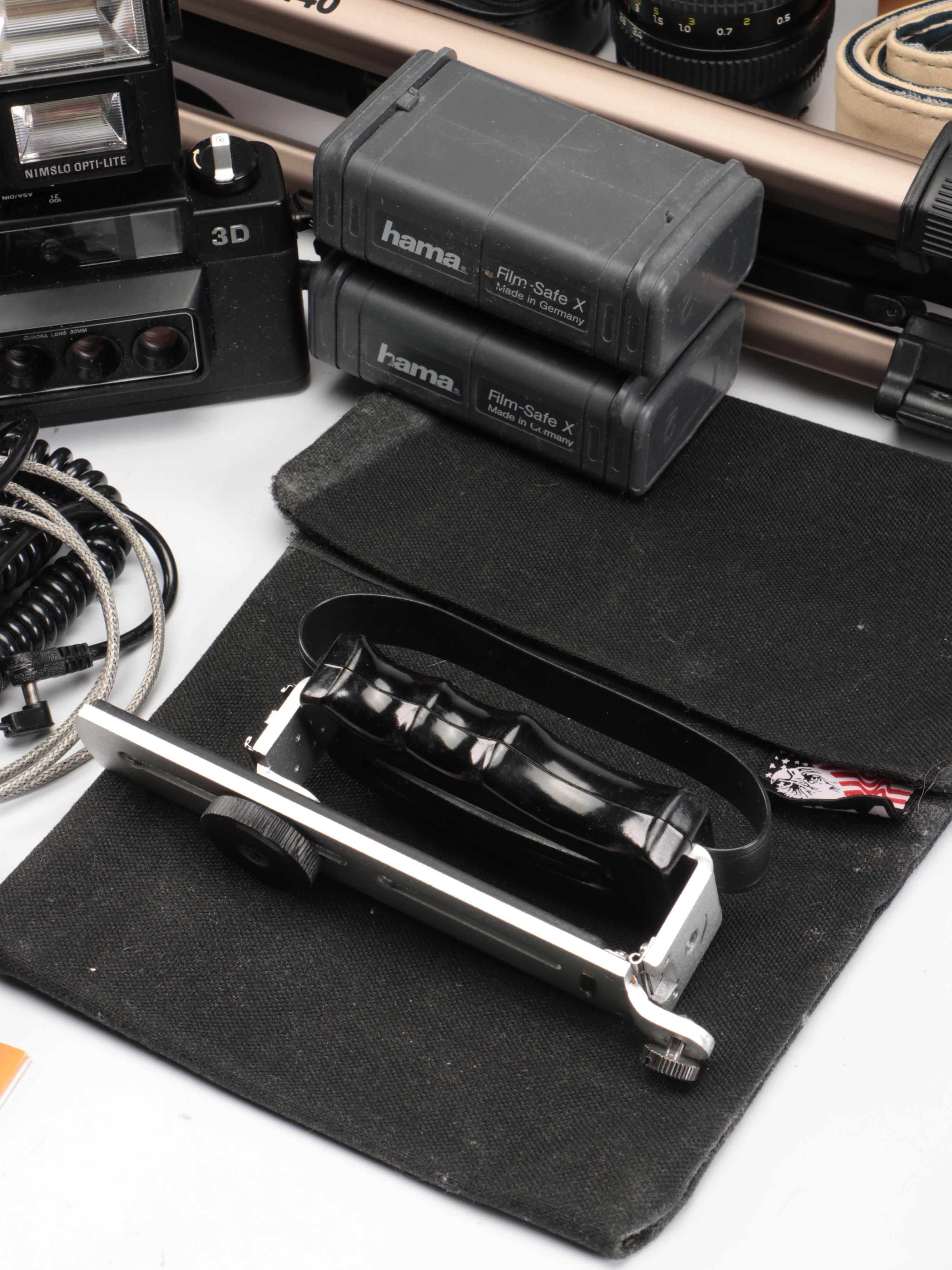 Nikon FE with MD-12 Motor Drive with Other Camera and Accessories