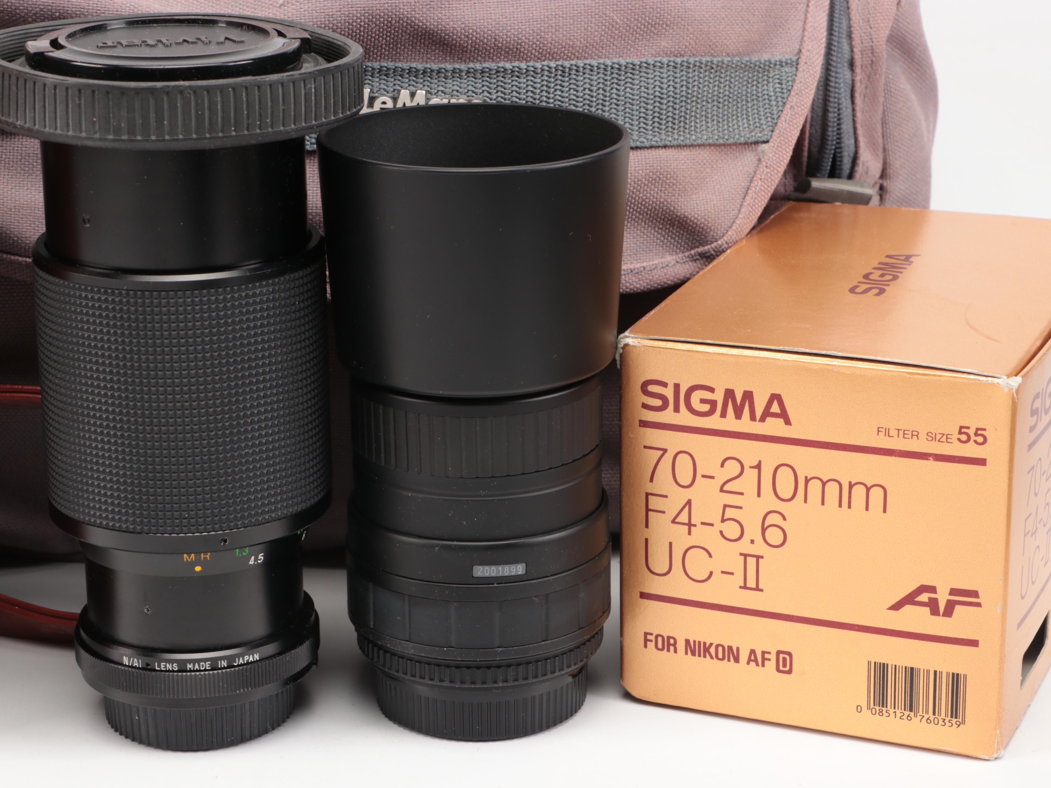 Nikon FE with MD-12 Motor Drive with Other Camera and Accessories