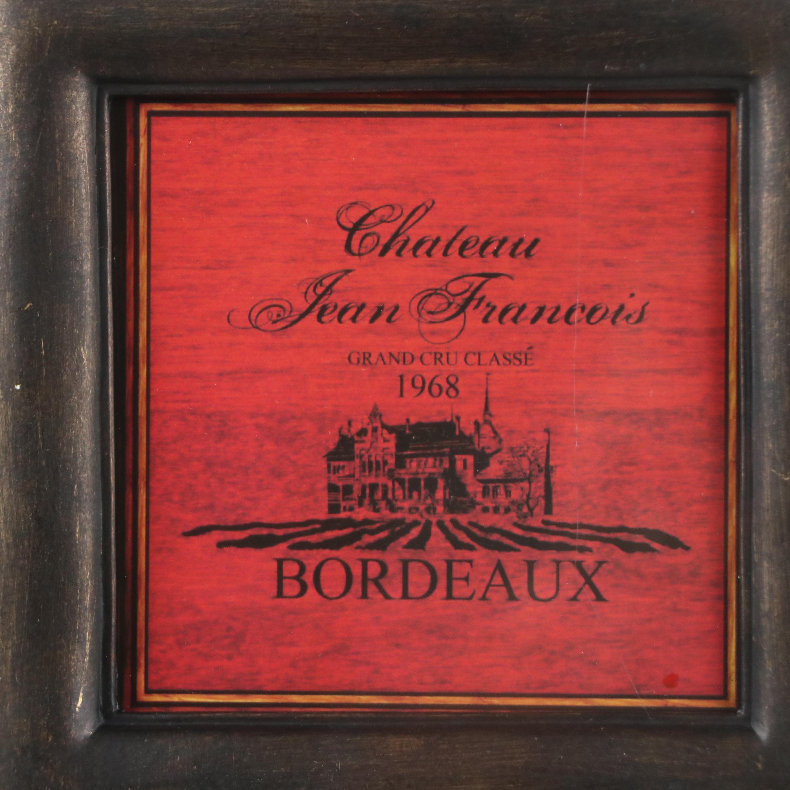 Chateau Jean Francois Grand Cru Classe 1968 Prints