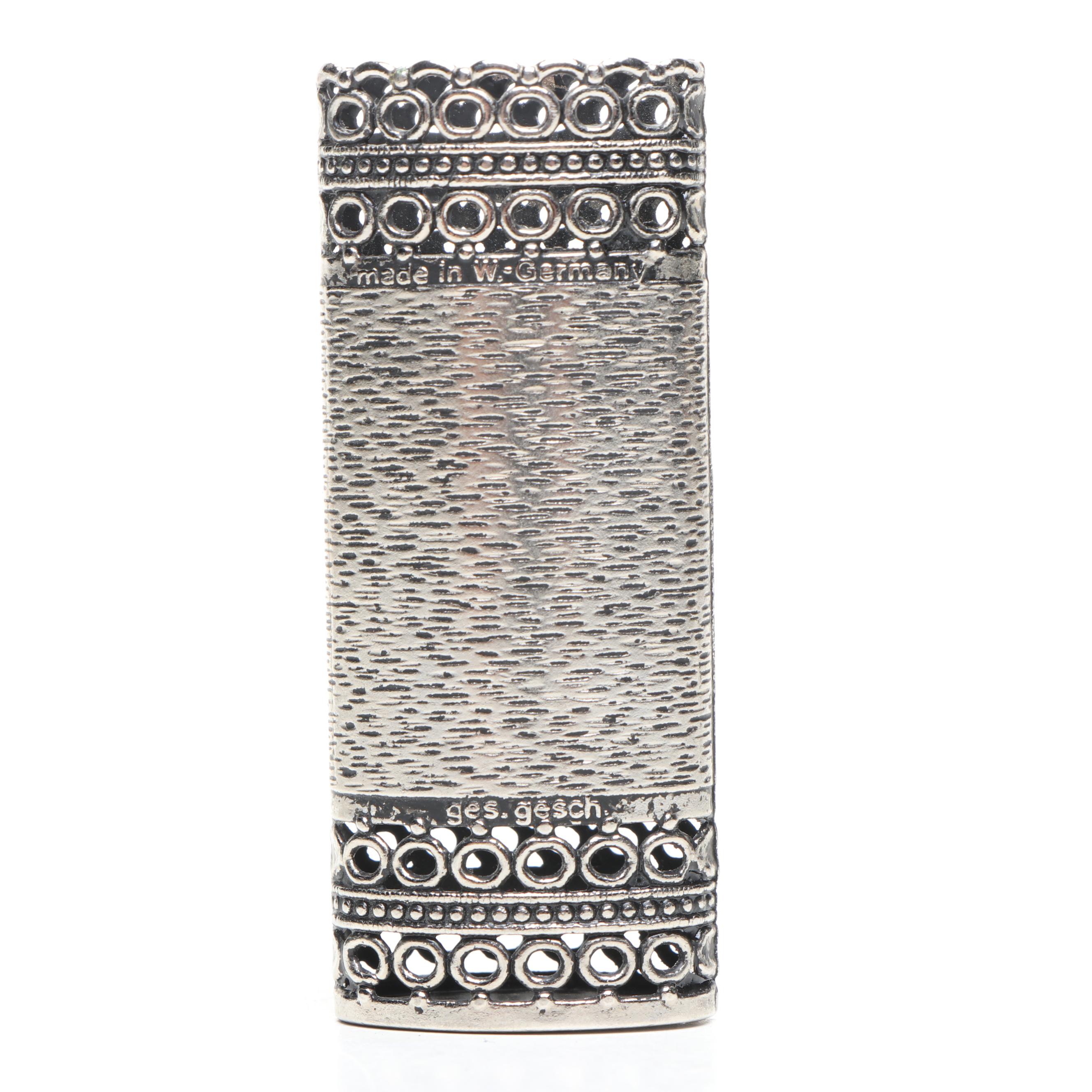 W. Britain Metal Mounted Standard Bearer with Other Toy Solider and Lighter Case