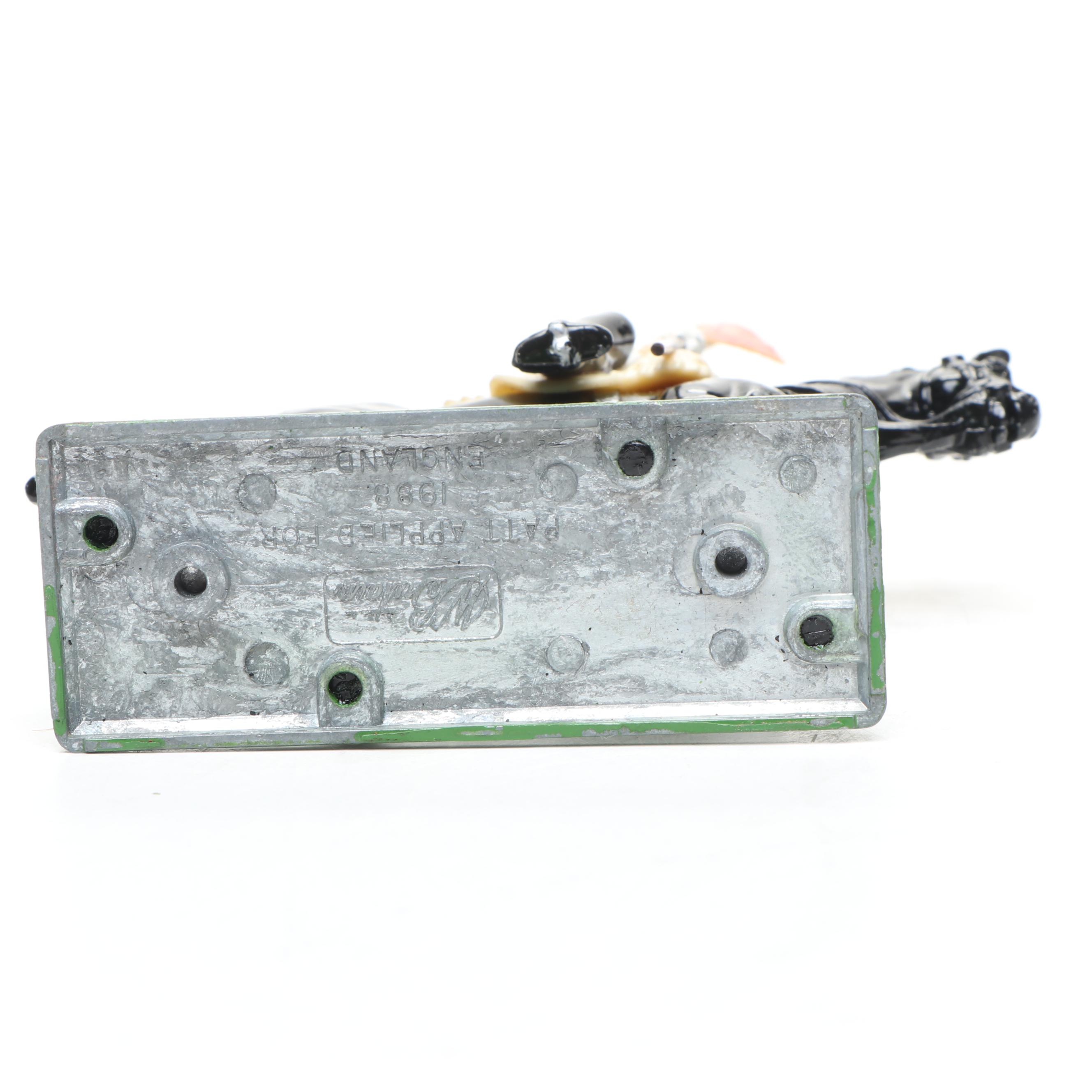 W. Britain Metal Mounted Standard Bearer with Other Toy Solider and Lighter Case