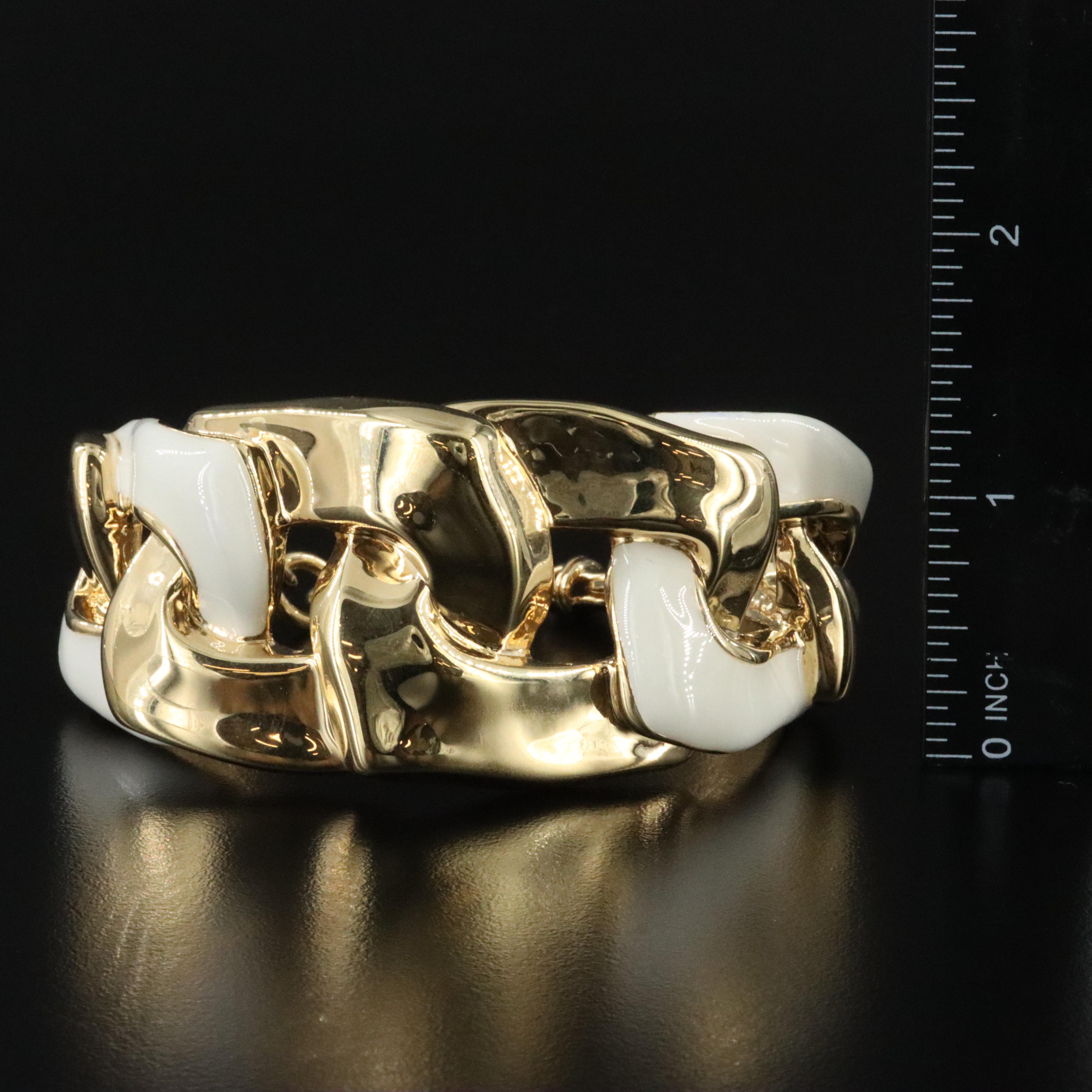 Graziella Braccialini Enamel and Gold-Tone Bracelet