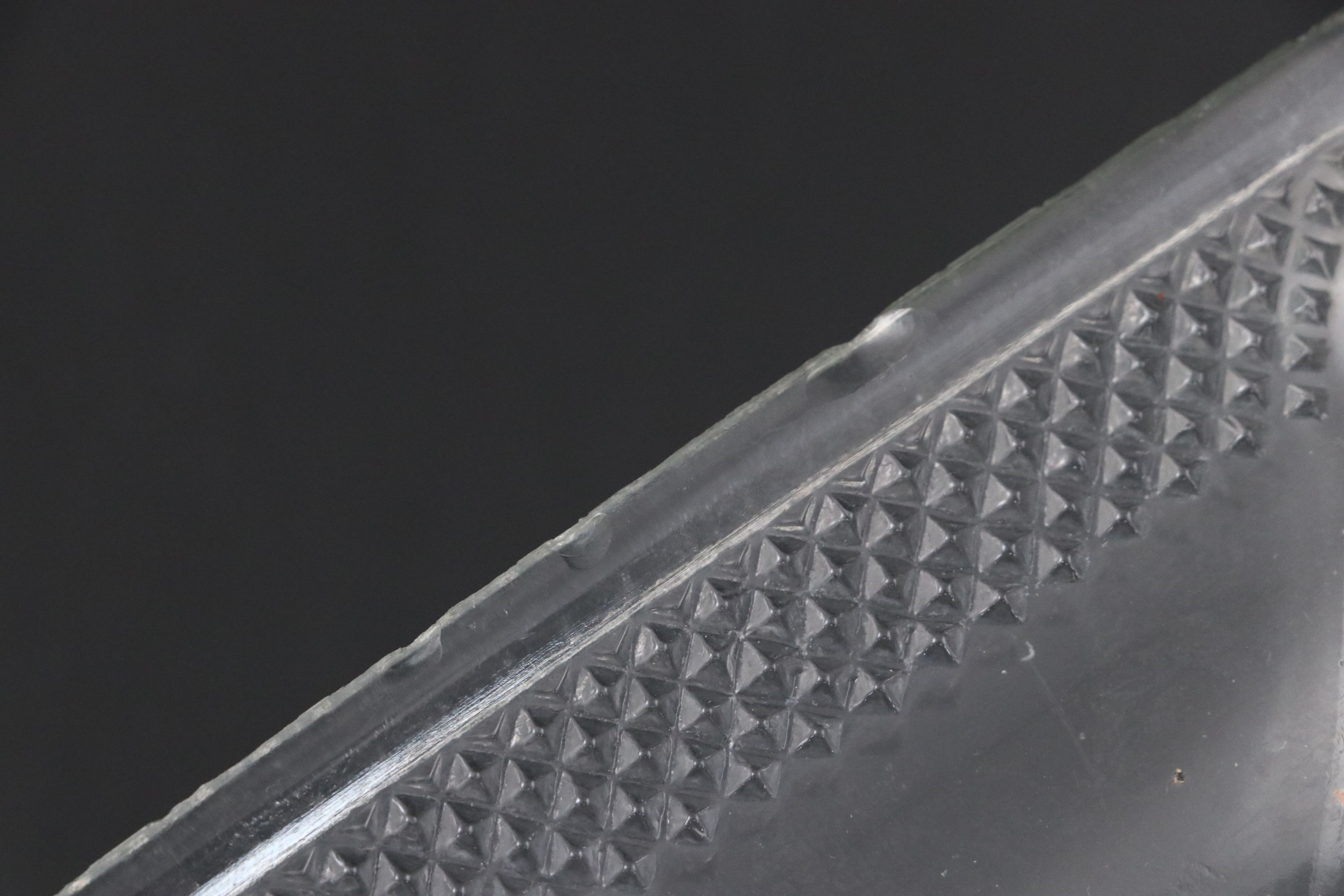 EAPG McKee Bros. "Diamond Block" Bread Trays and Berry Bowls, Late 19th Century