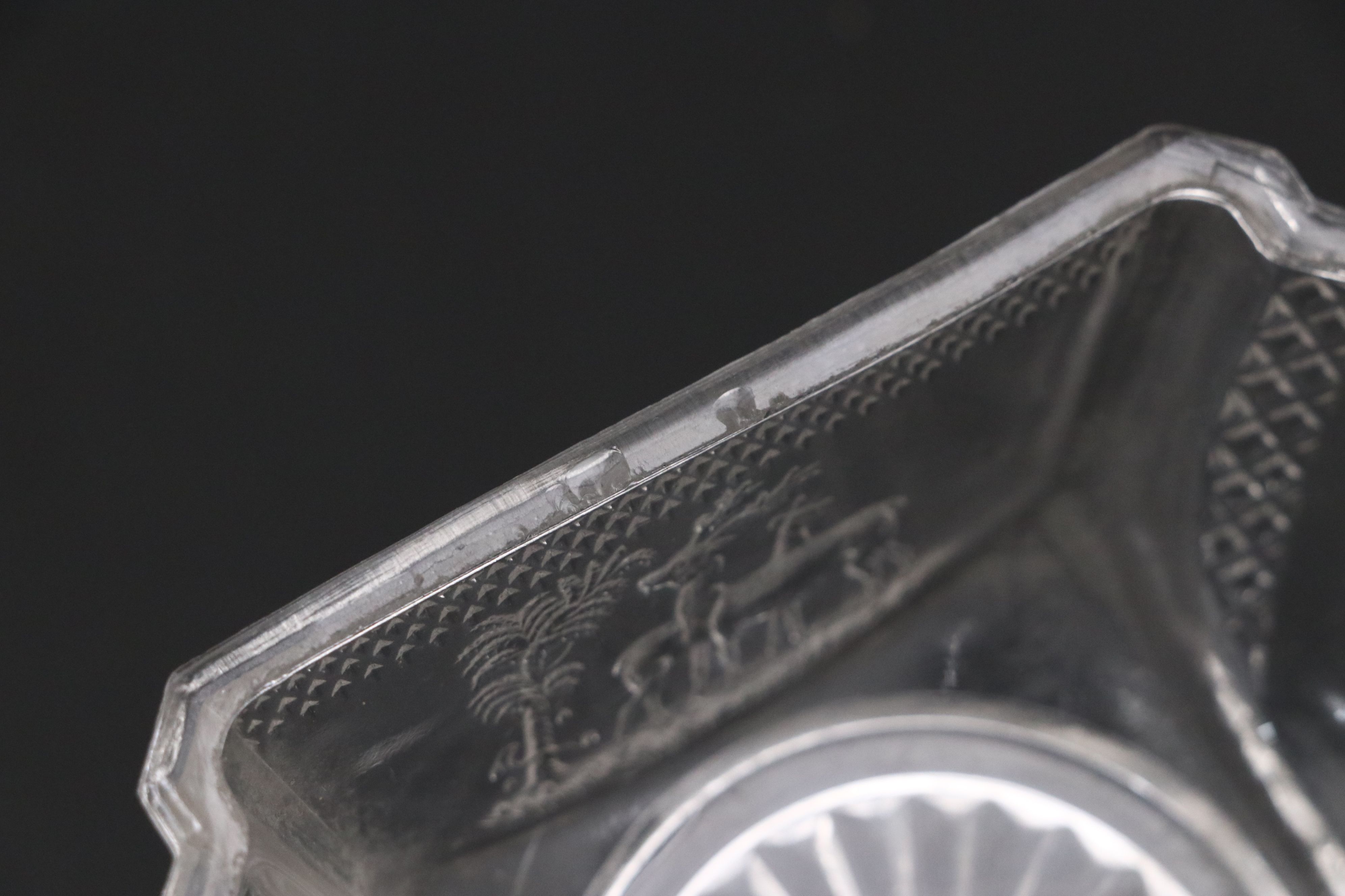 EAPG McKee Bros. "Diamond Block" Bread Trays and Berry Bowls, Late 19th Century