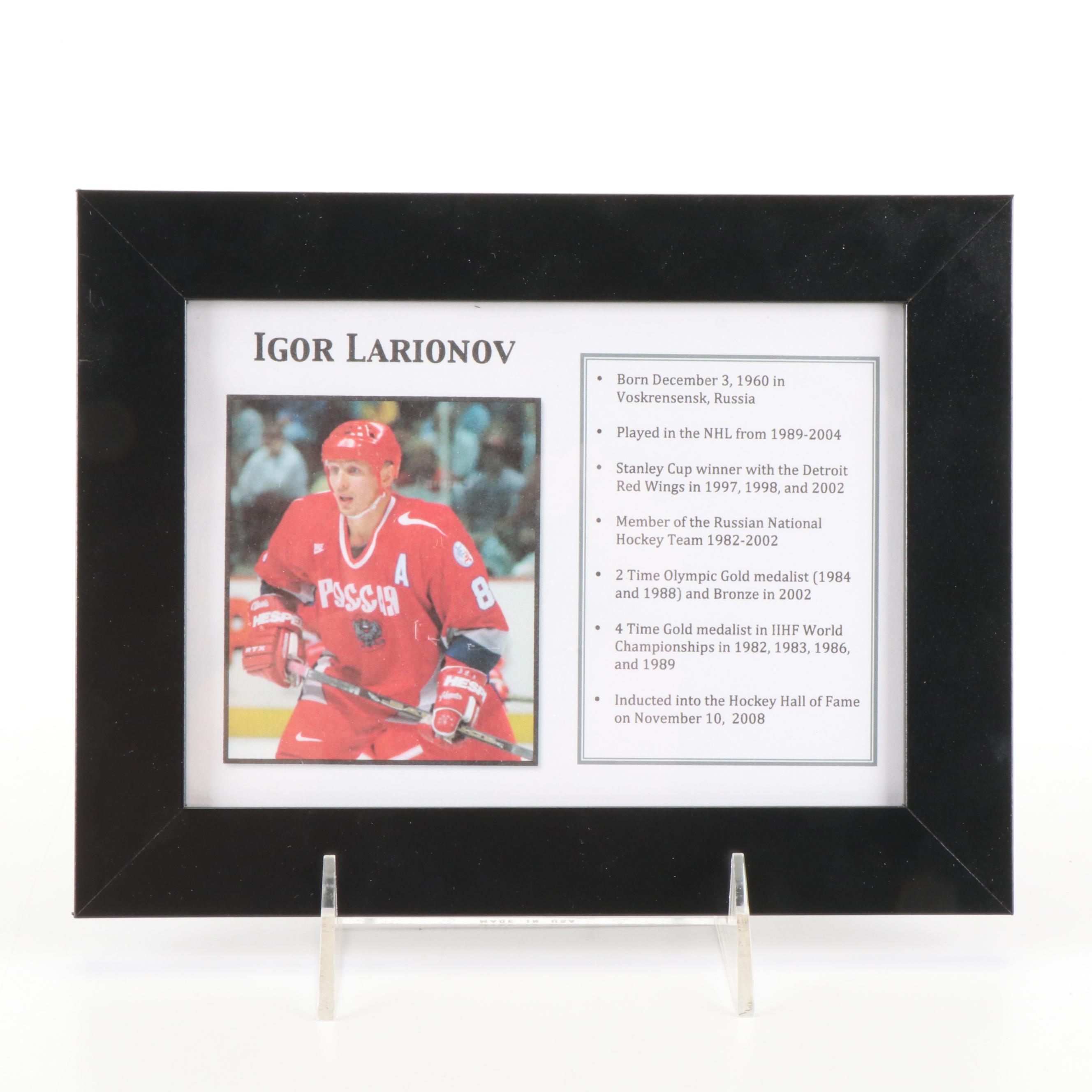 Five Framed Detroit Red Wings Hockey Prints