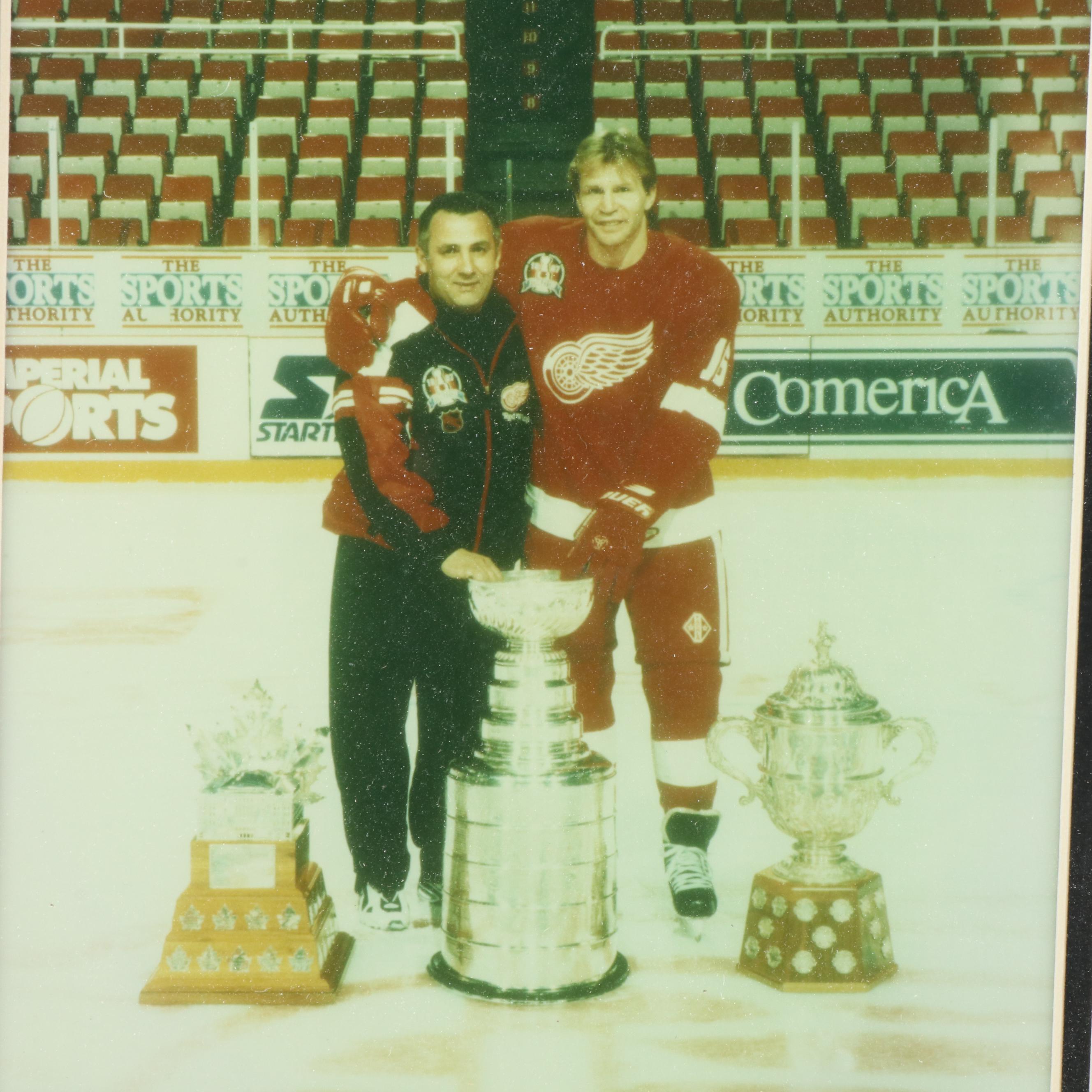 Five Framed Detroit Red Wings Hockey Prints