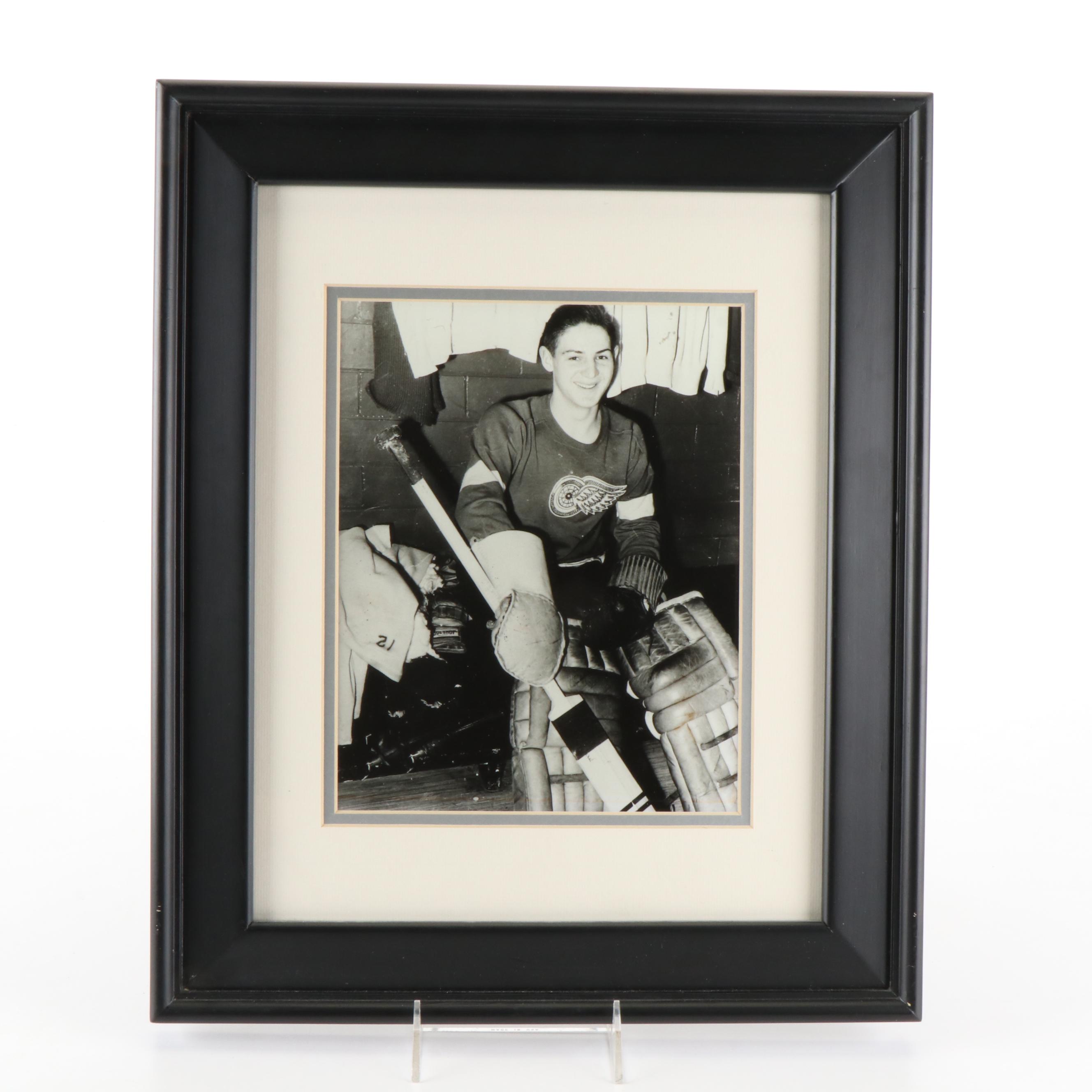 Five Framed Detroit Red Wings Hockey Prints