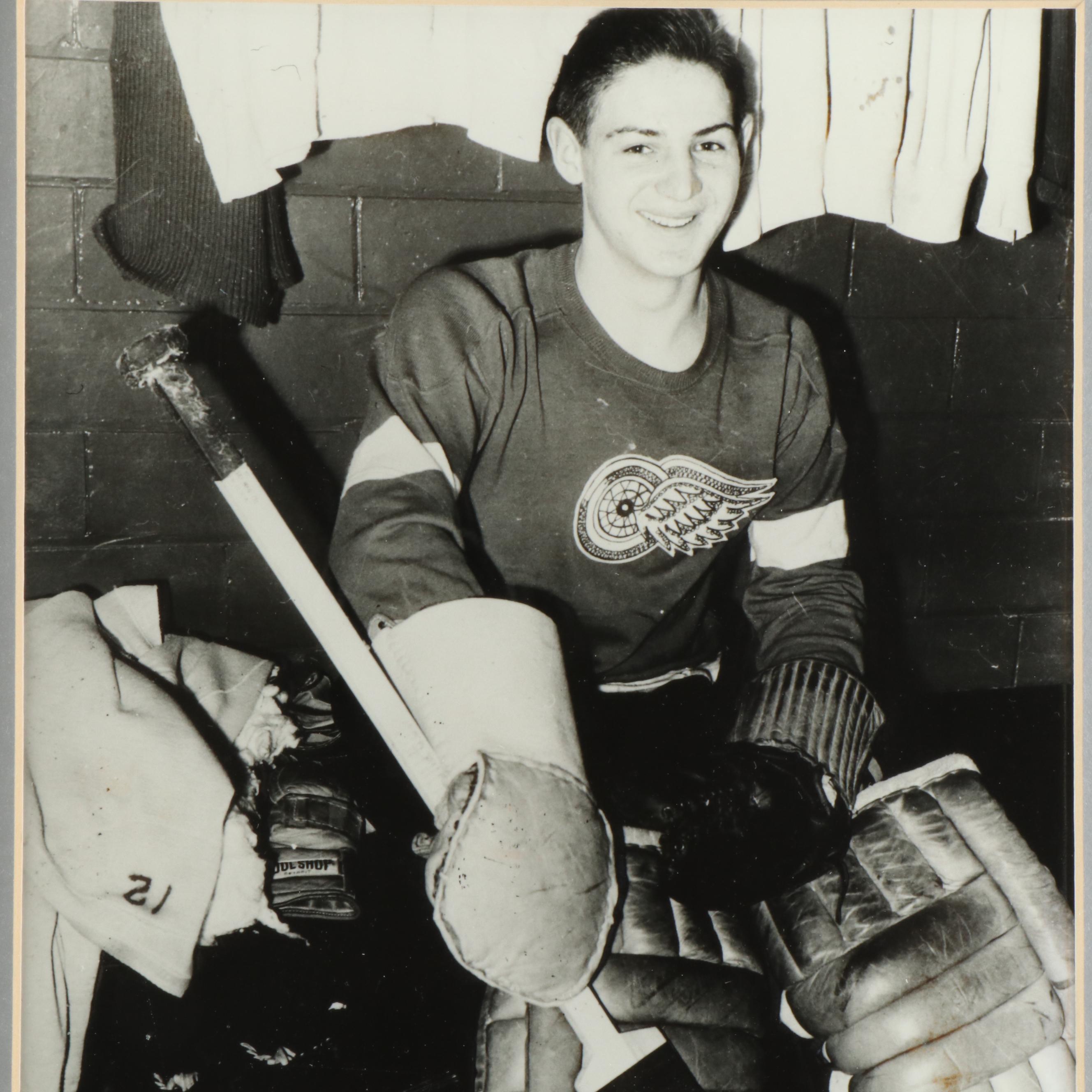 Five Framed Detroit Red Wings Hockey Prints