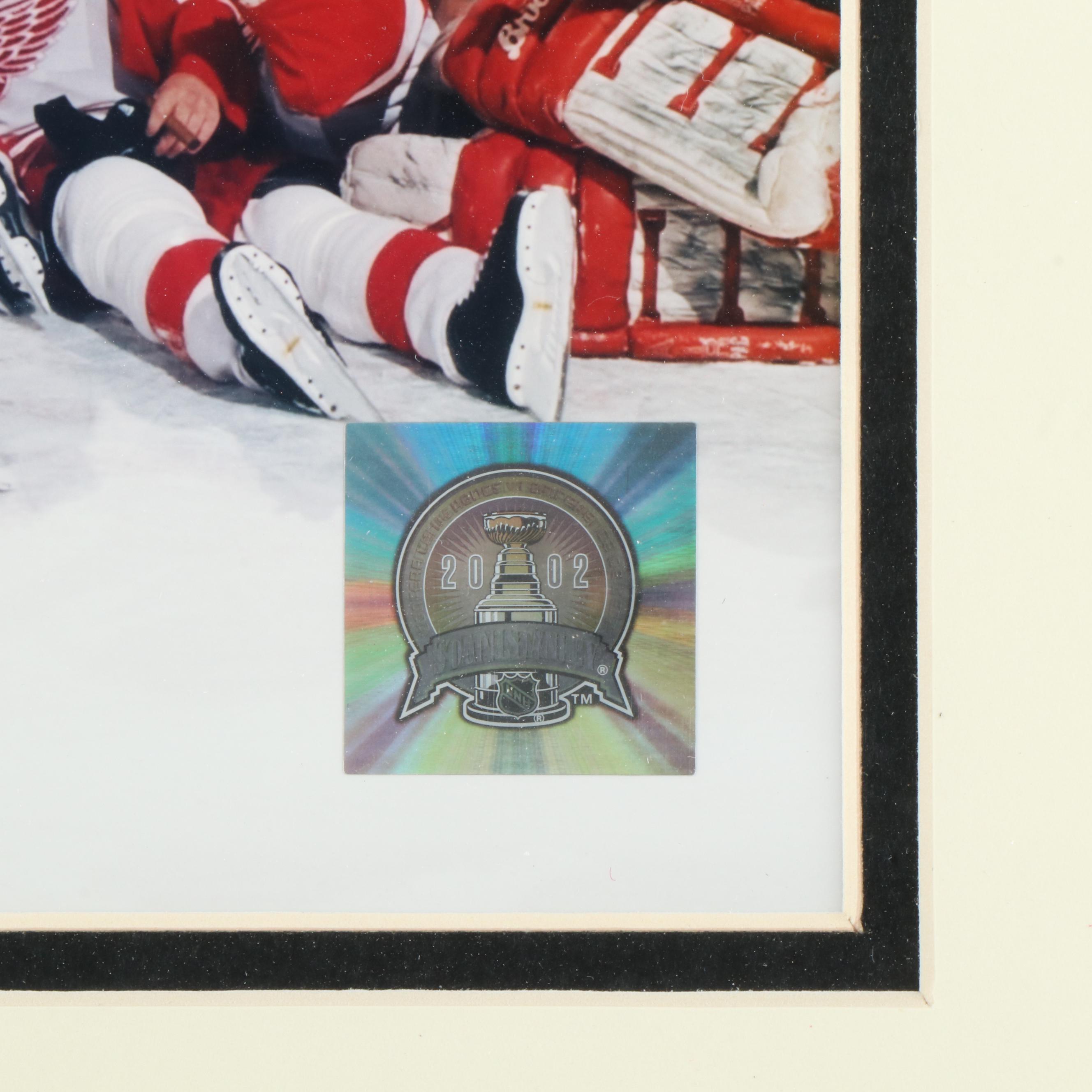 Five Framed Detroit Red Wings Hockey Prints