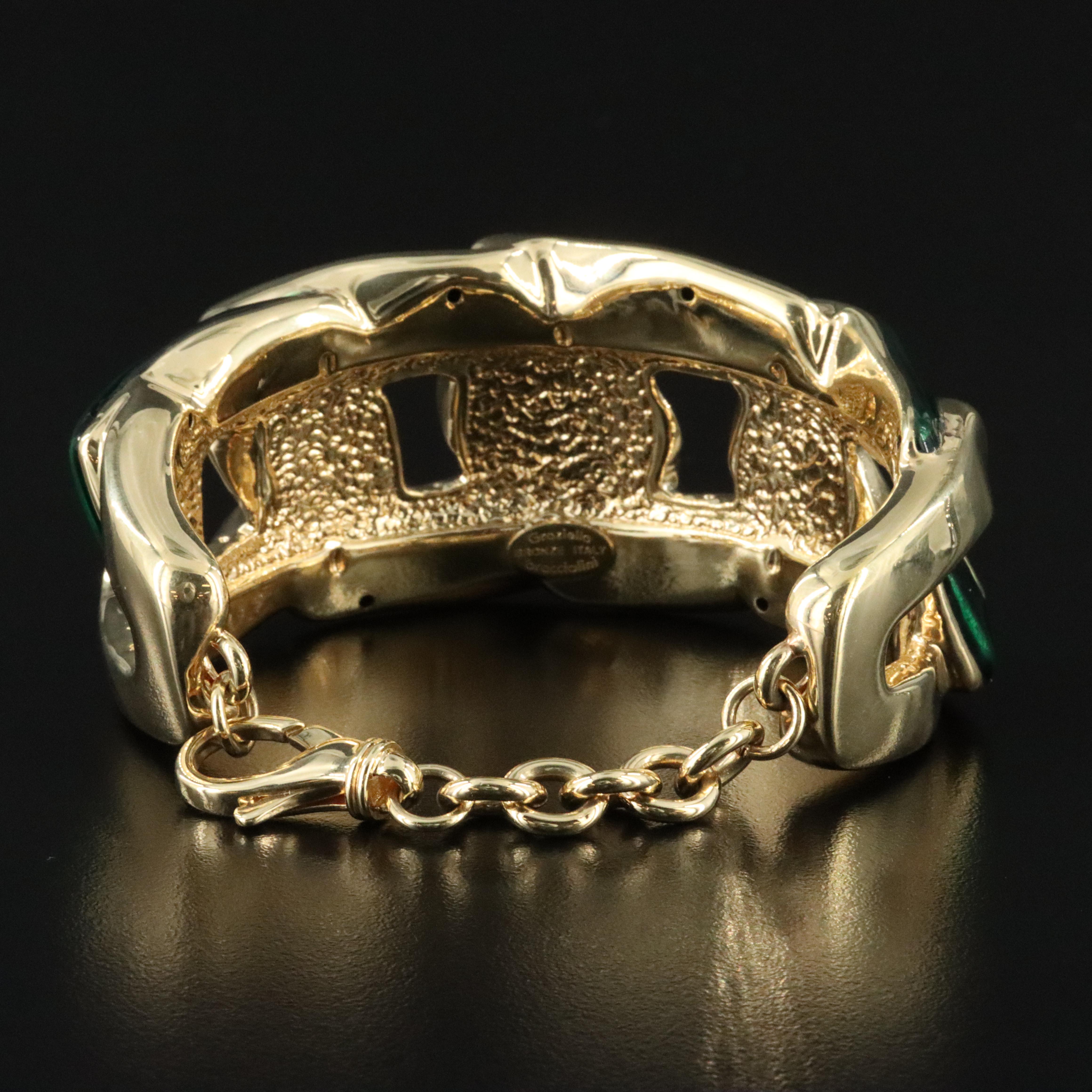 Graziella Braccialini Enamel and Gold-Tone Bracelet