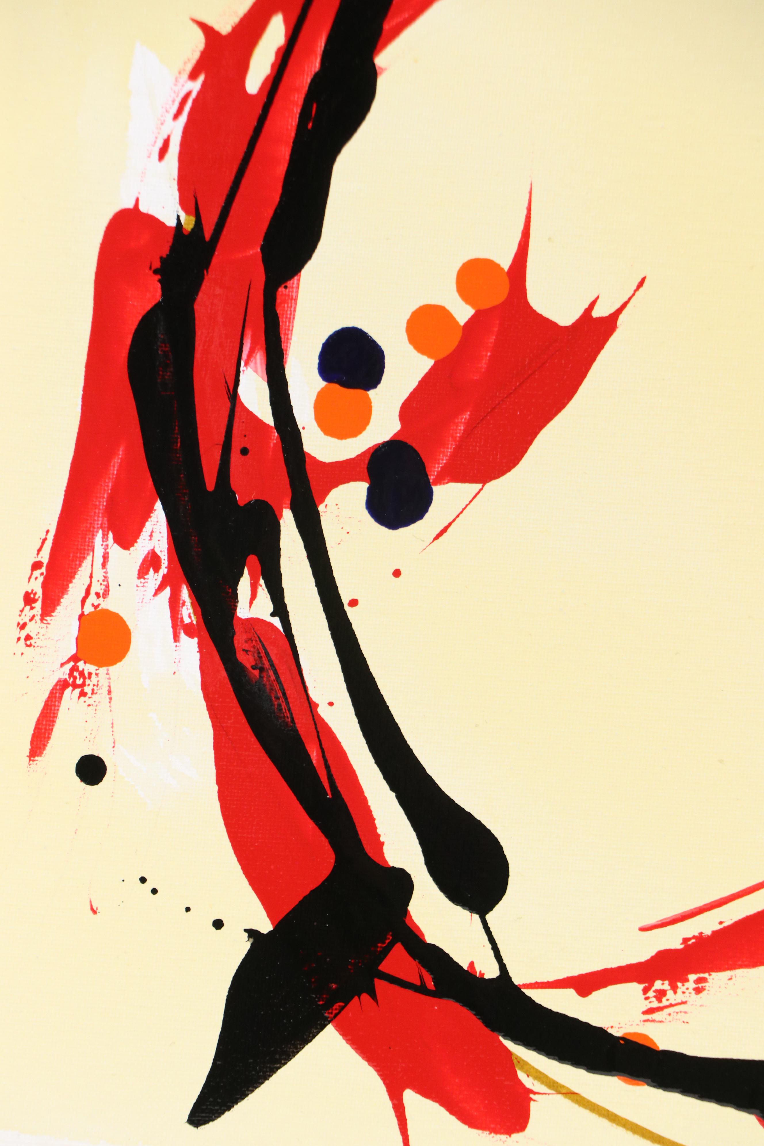 Robert R. Lackney Abstract Acrylic Painting "Vandania," 21st Century