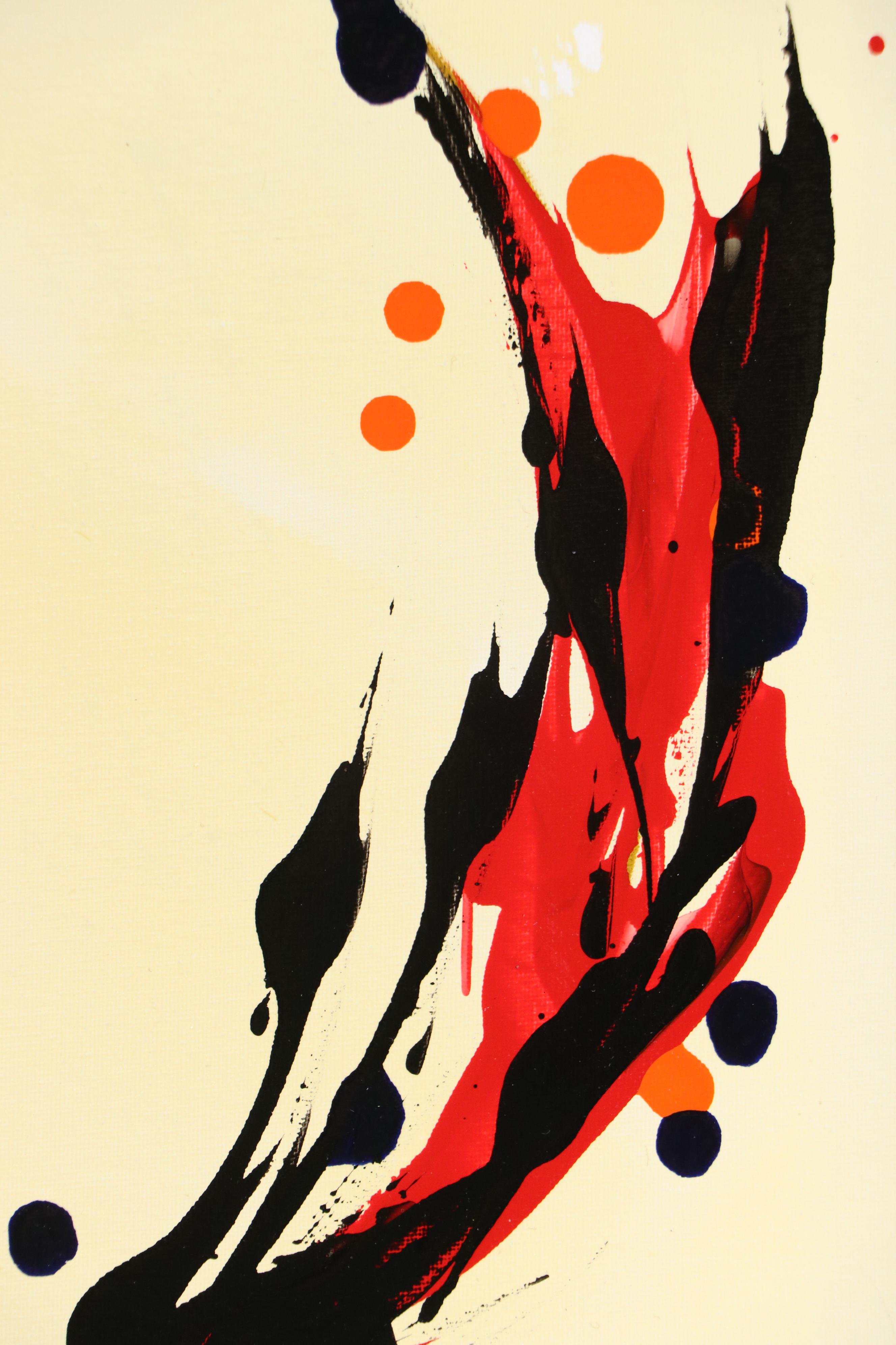 Robert R. Lackney Abstract Acrylic Painting "Vandania," 21st Century