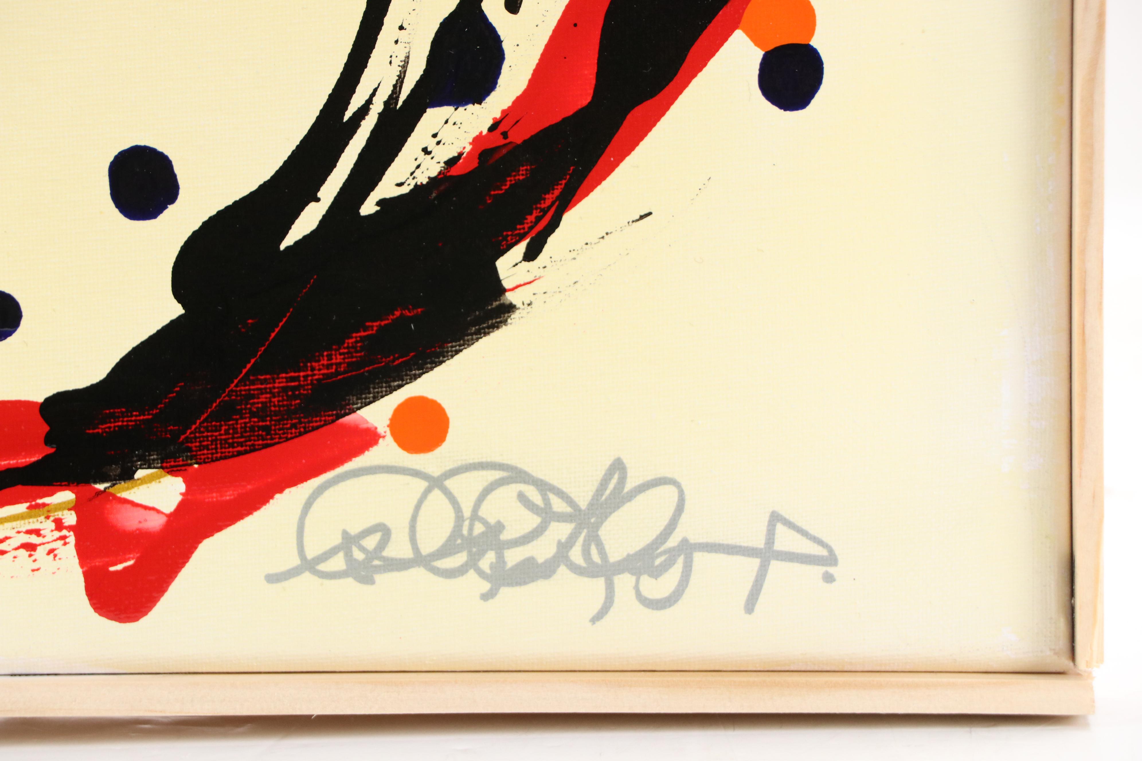 Robert R. Lackney Abstract Acrylic Painting "Vandania," 21st Century