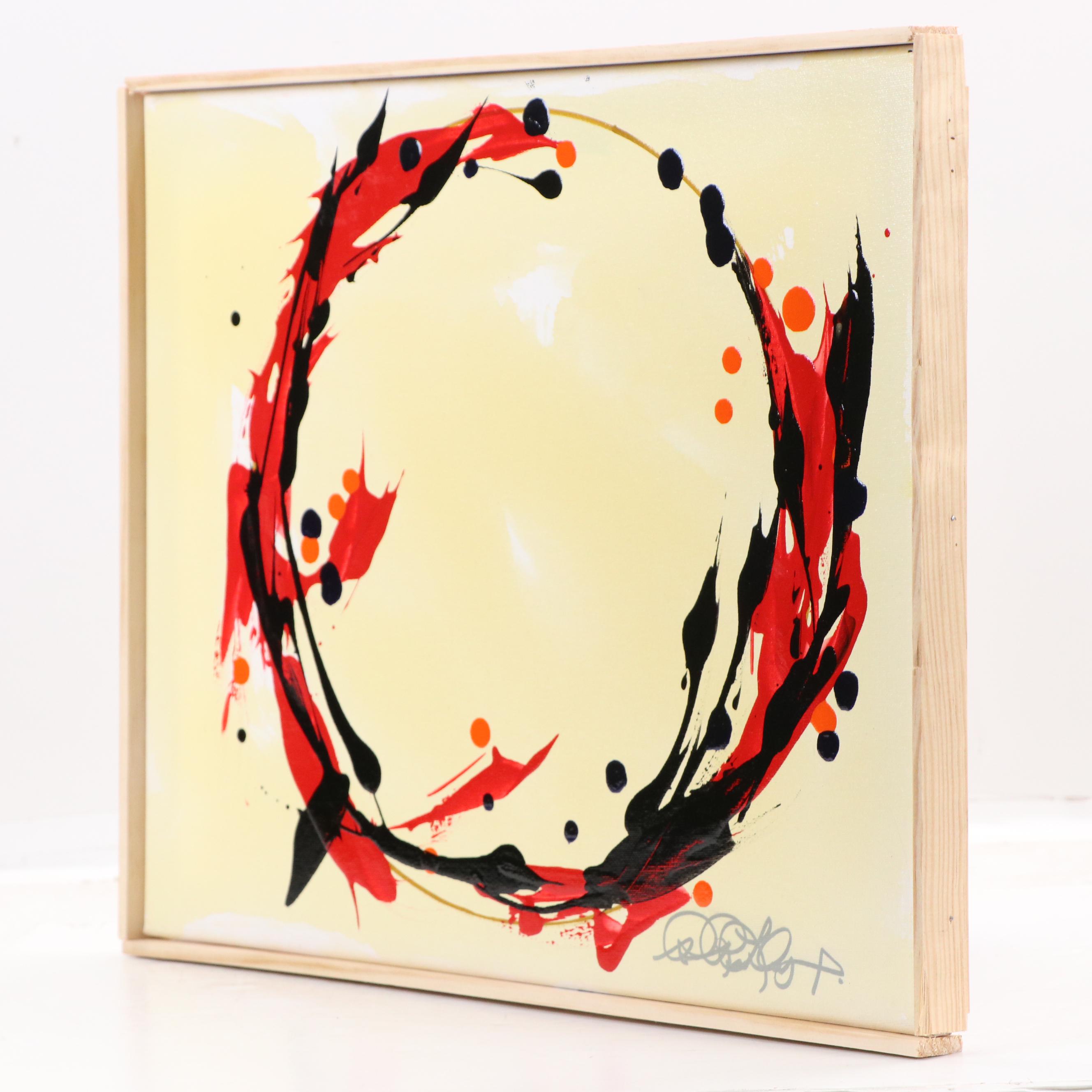 Robert R. Lackney Abstract Acrylic Painting "Vandania," 21st Century