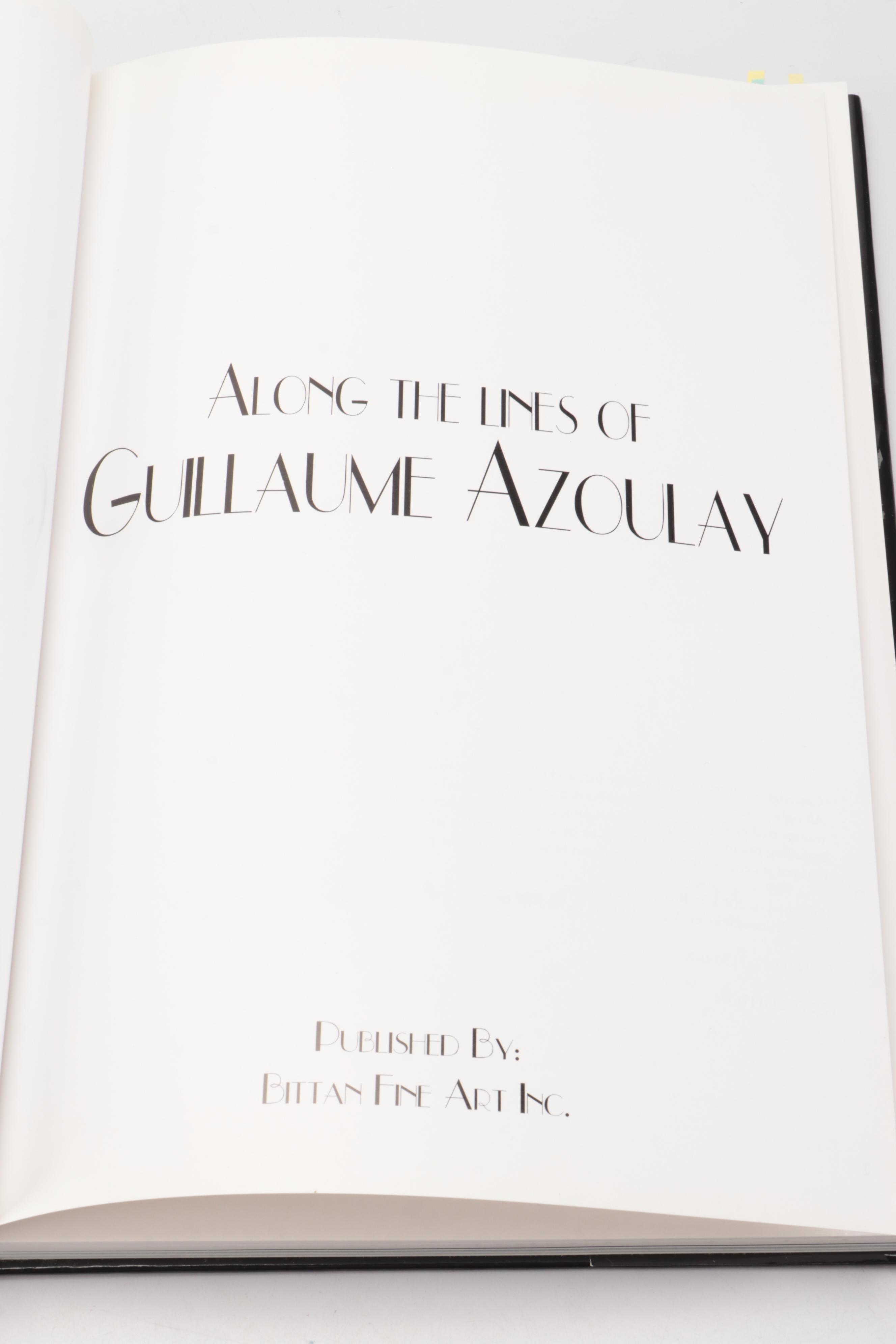 Signed First Edition "Along the Lines of Guillaume Azoulay," 2005