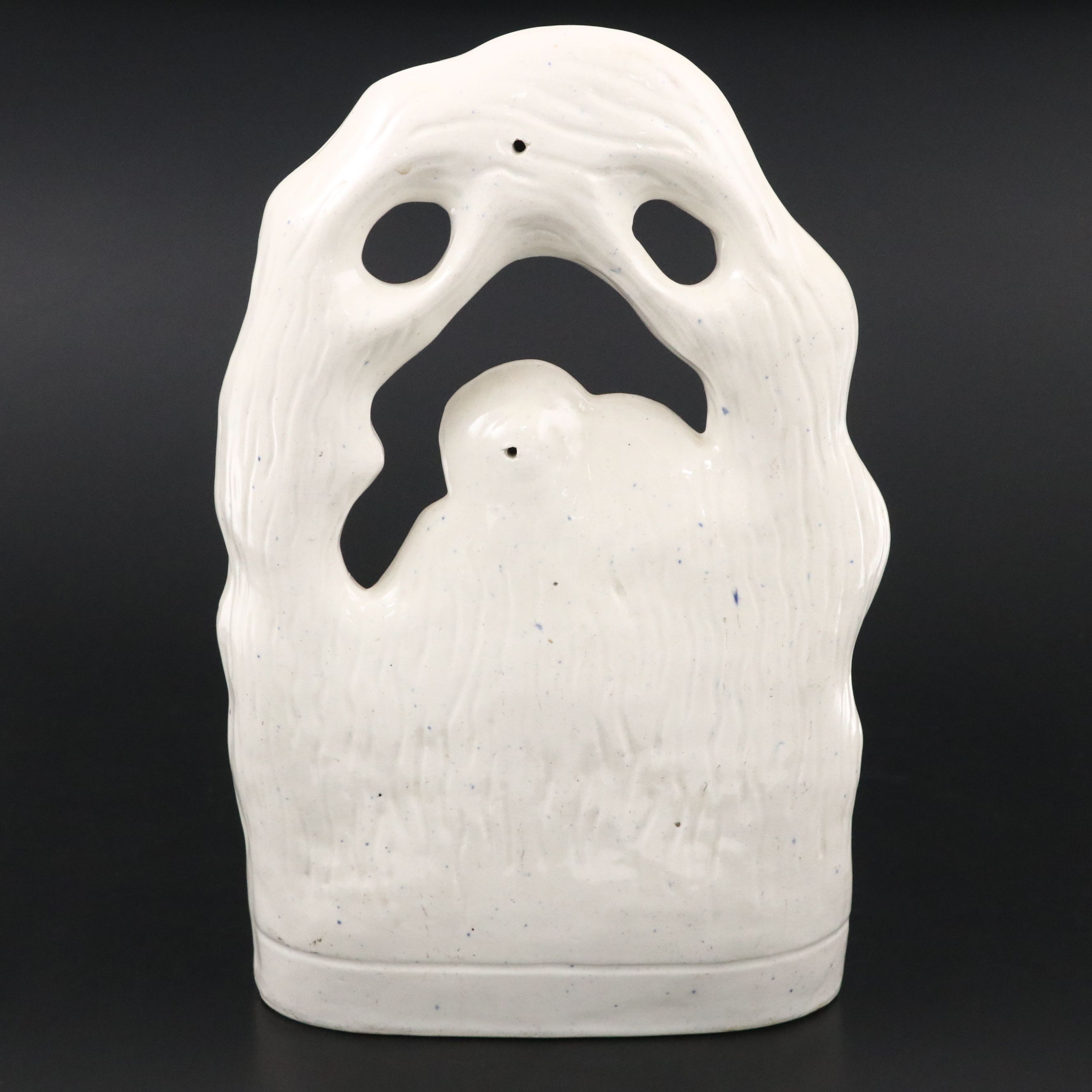 Staffordshire Couple Under Arbor Flatback Figurine, Mid to Late 19th Century