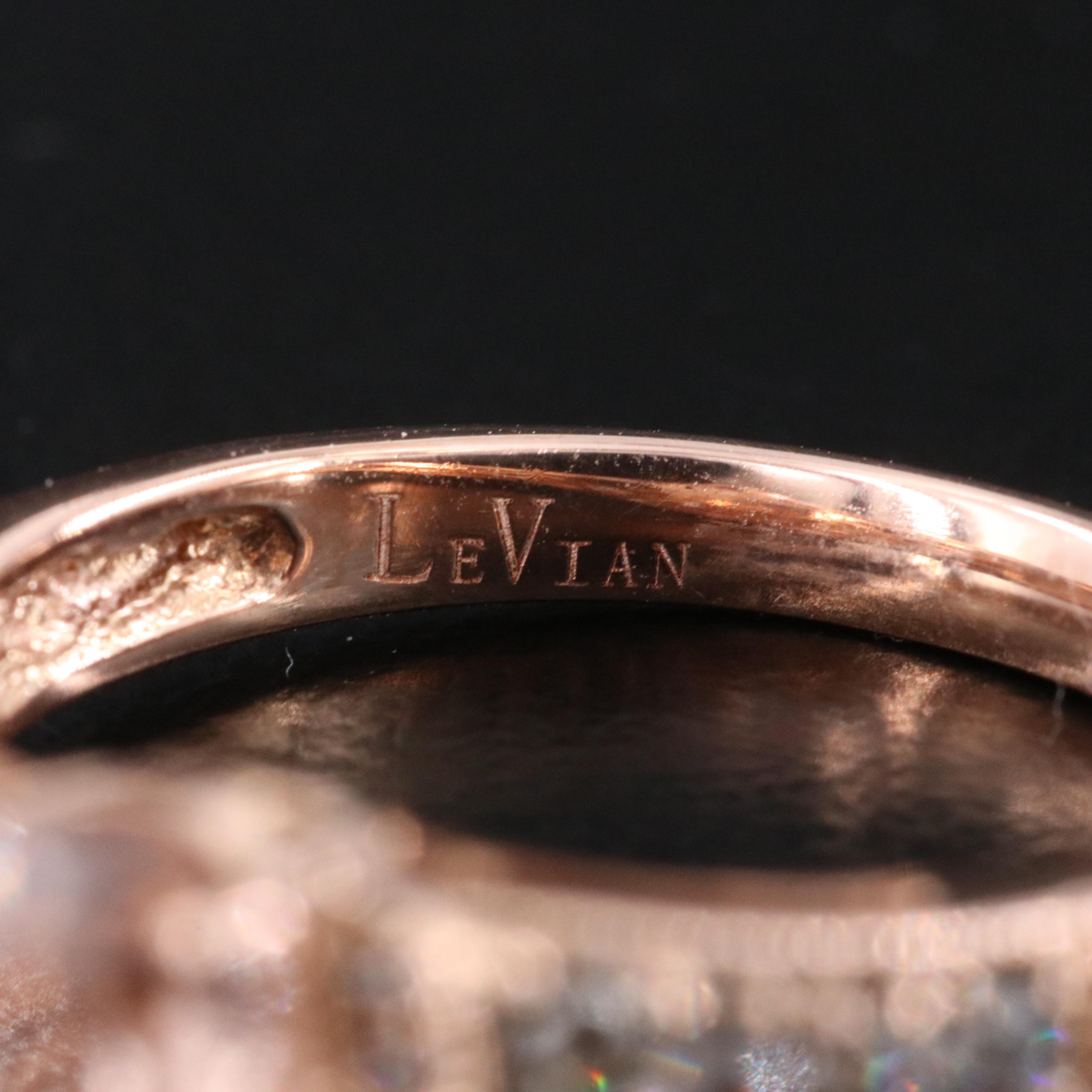 Le Vian 14K Morganite and Diamond Rose Gold Ring