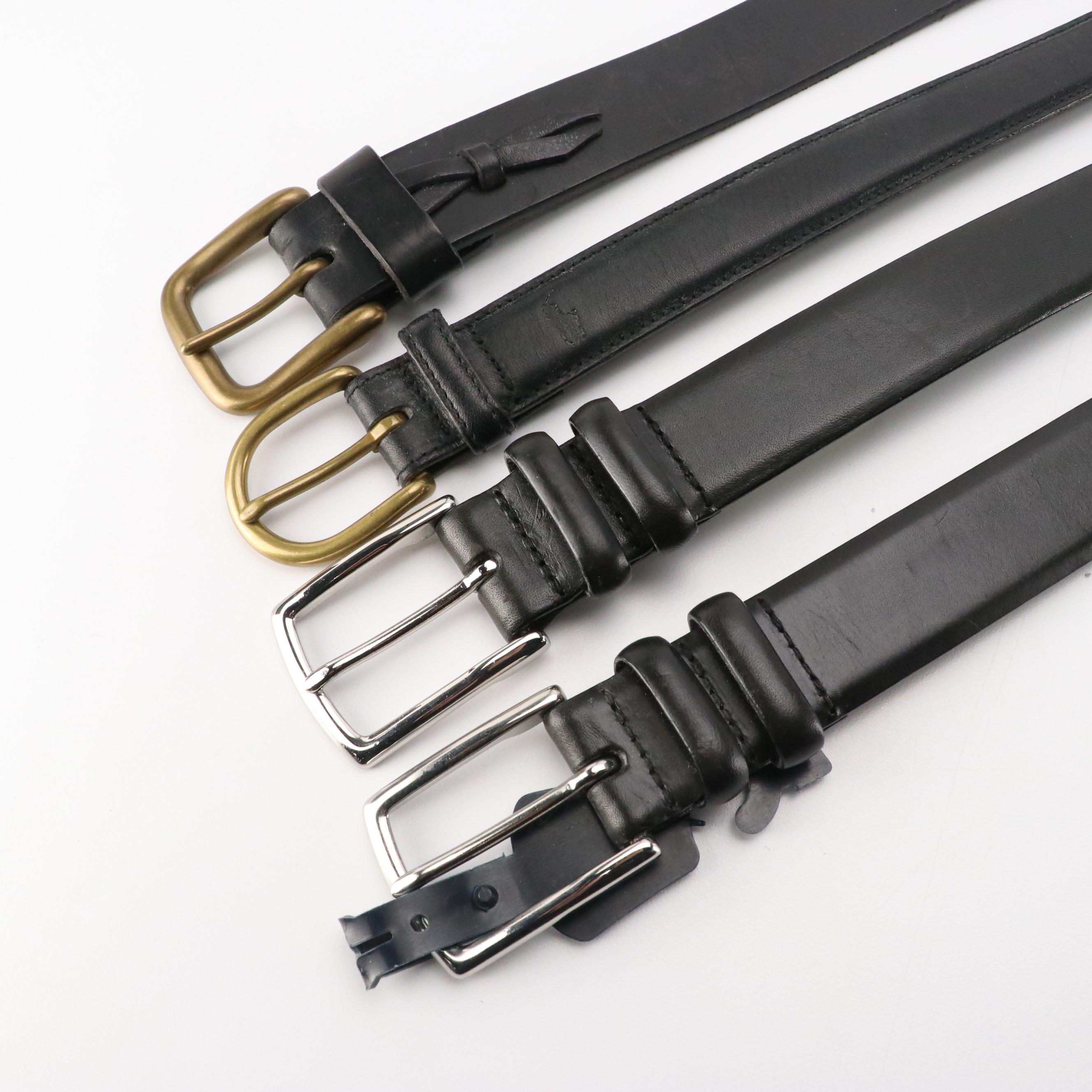 Men's Collection of Leather Belts from Polo Ralph Lauren, Bally, L'Aiglon & More