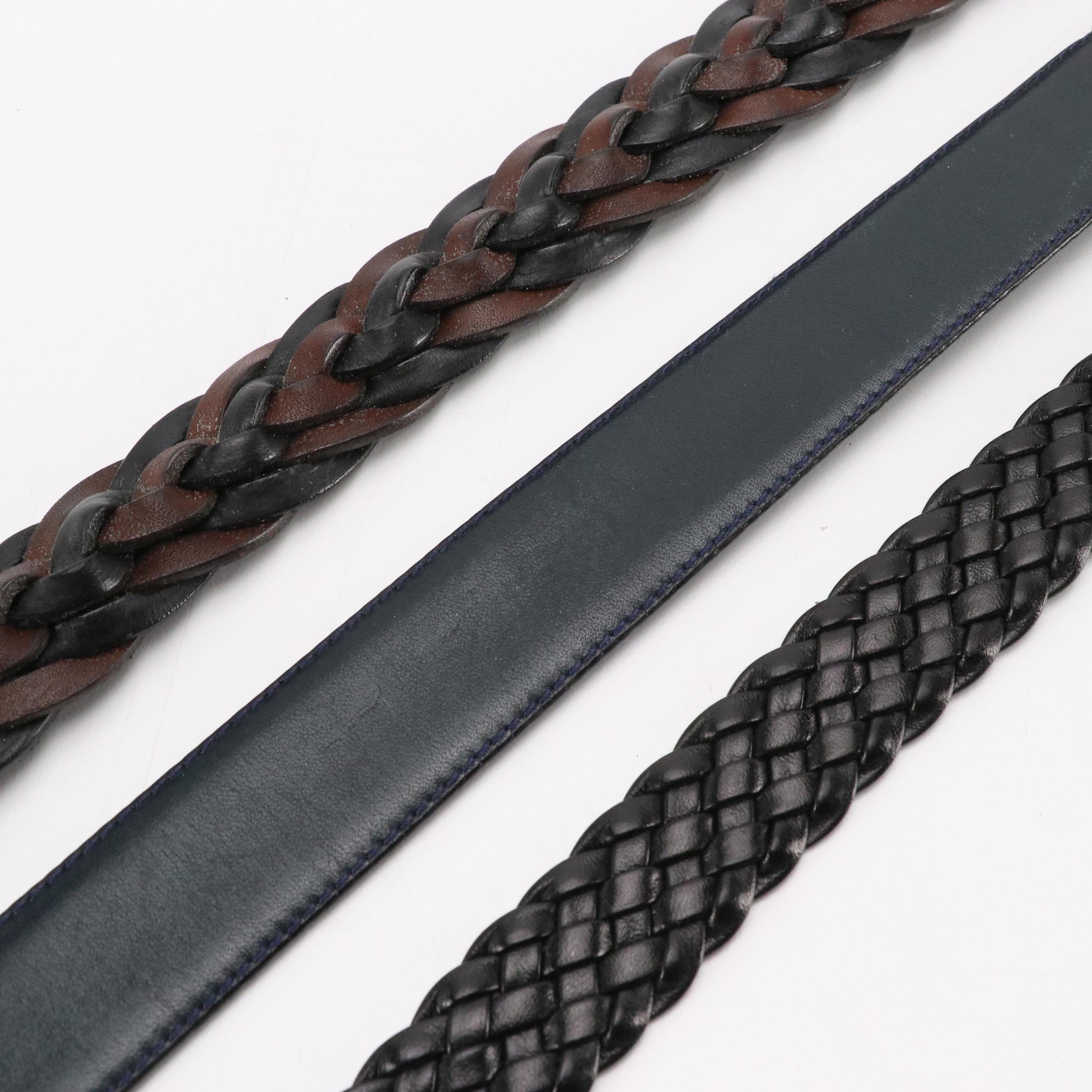 Men's Collection of Leather Belts from Polo Ralph Lauren, Bally, L'Aiglon & More