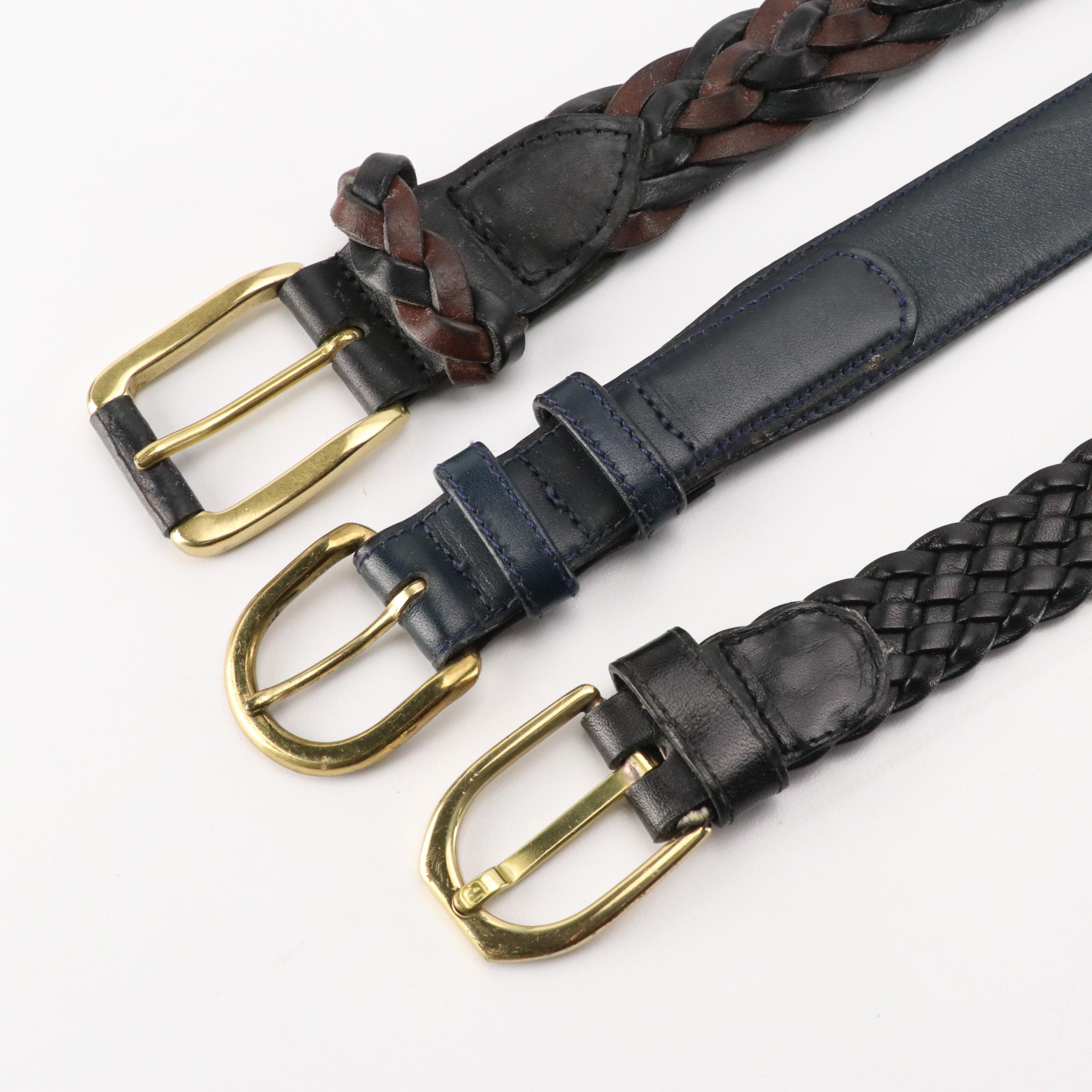 Men's Collection of Leather Belts from Polo Ralph Lauren, Bally, L'Aiglon & More