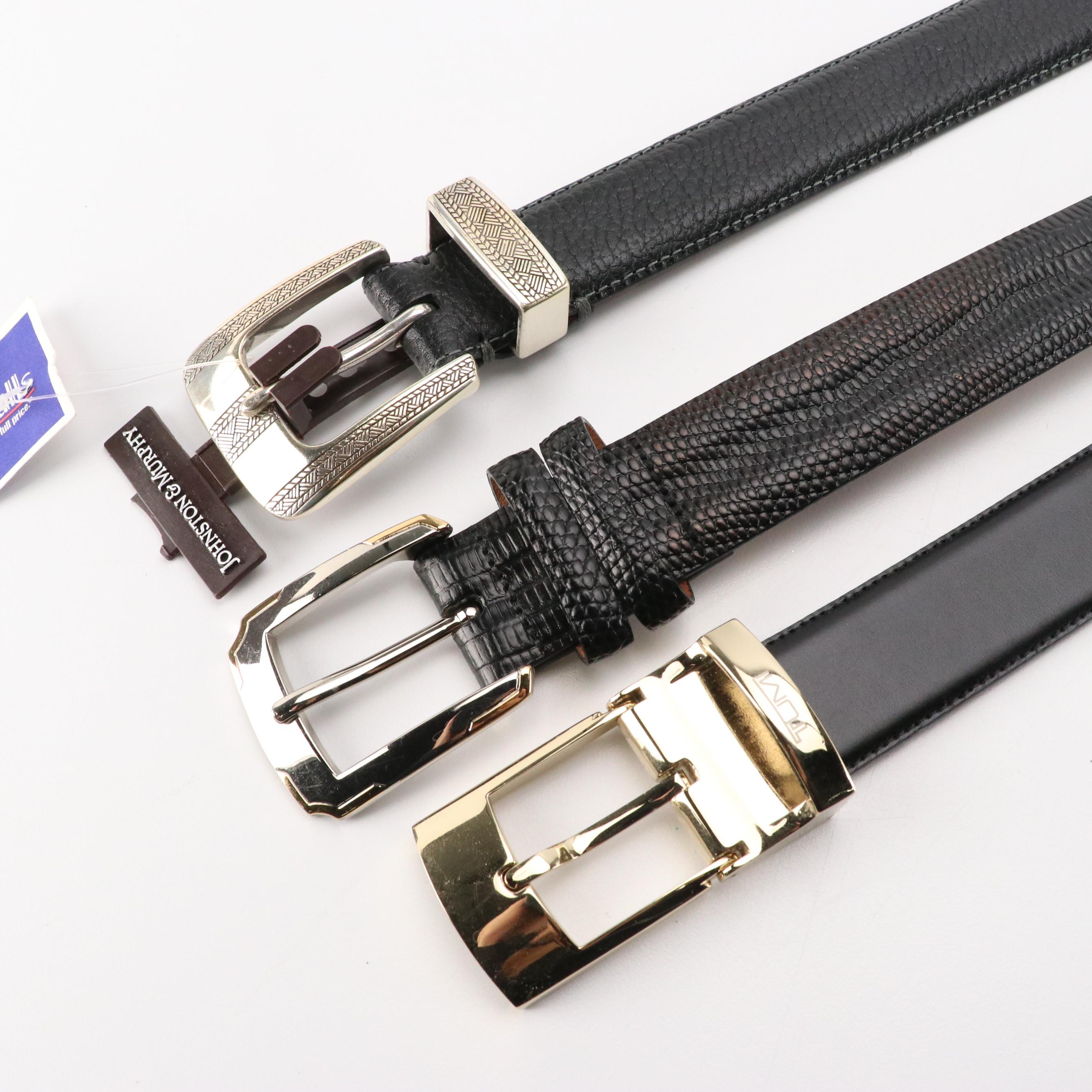 Men's Collection of Leather Belts from Polo Ralph Lauren, Bally, L'Aiglon & More
