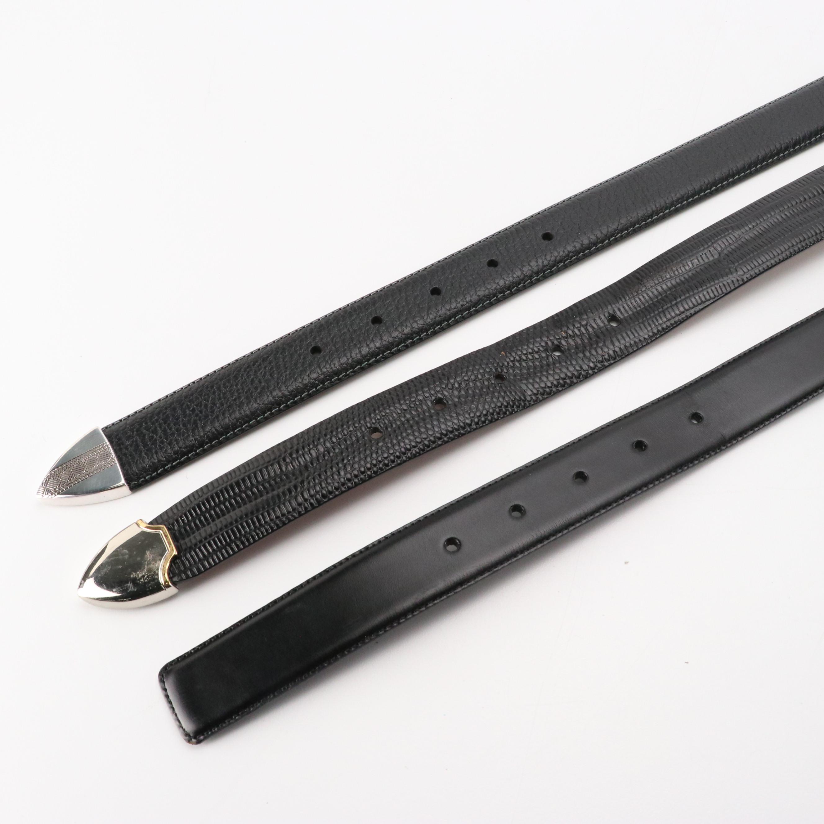 Men's Collection of Leather Belts from Polo Ralph Lauren, Bally, L'Aiglon & More