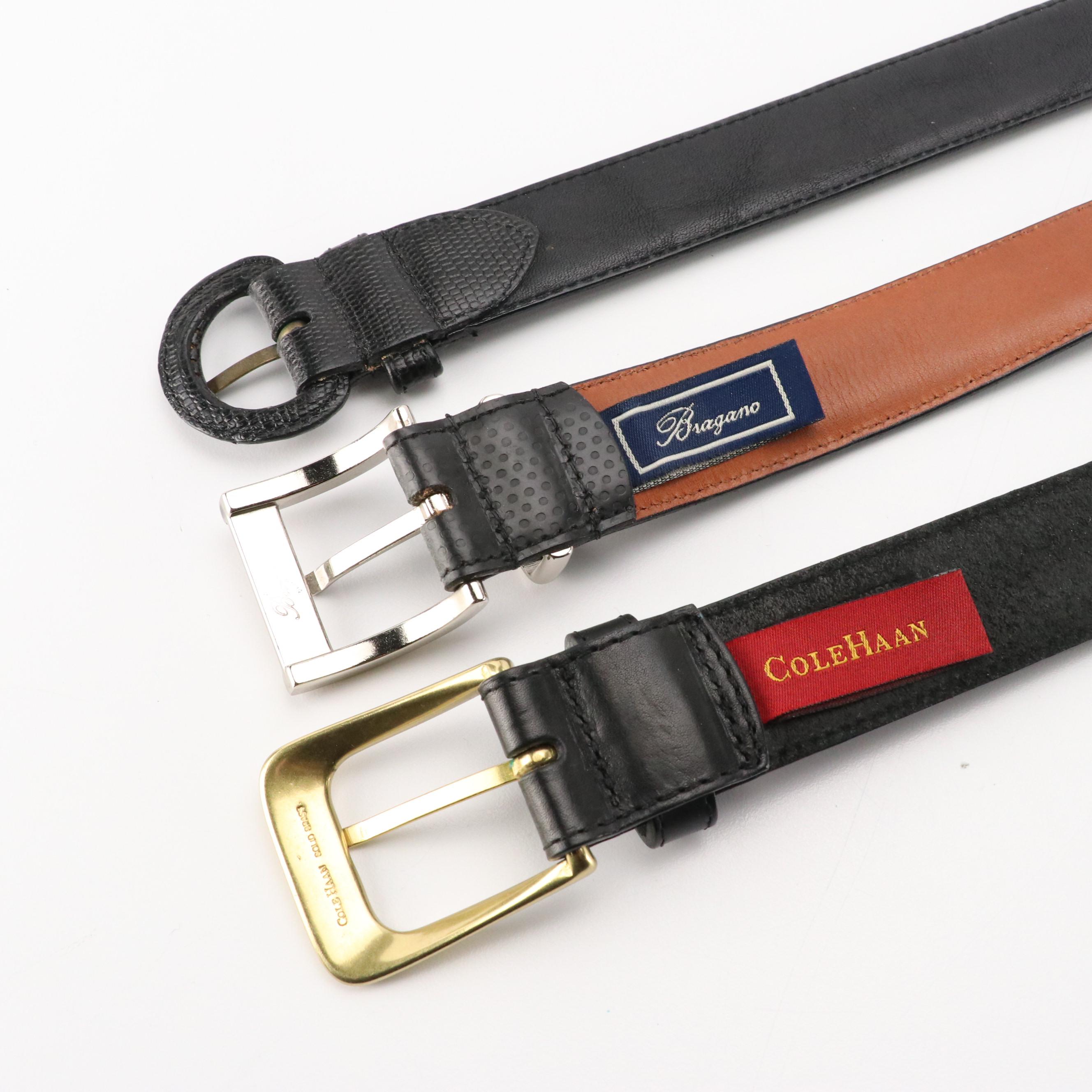 Men's Collection of Leather Belts from Polo Ralph Lauren, Bally, L'Aiglon & More