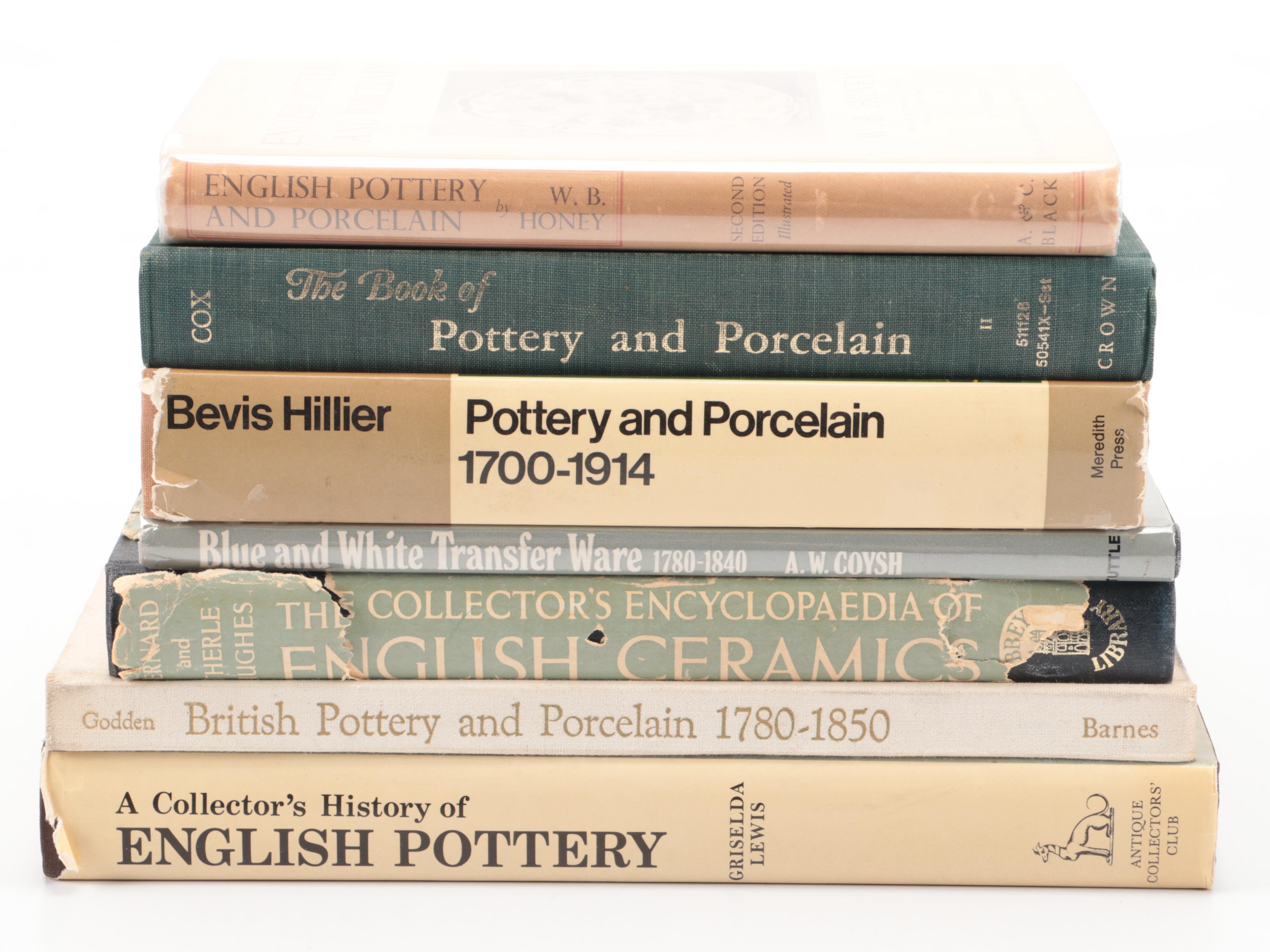 "Pottery and Porcelain" by Bevis Hillier and Other English Ceramics Books