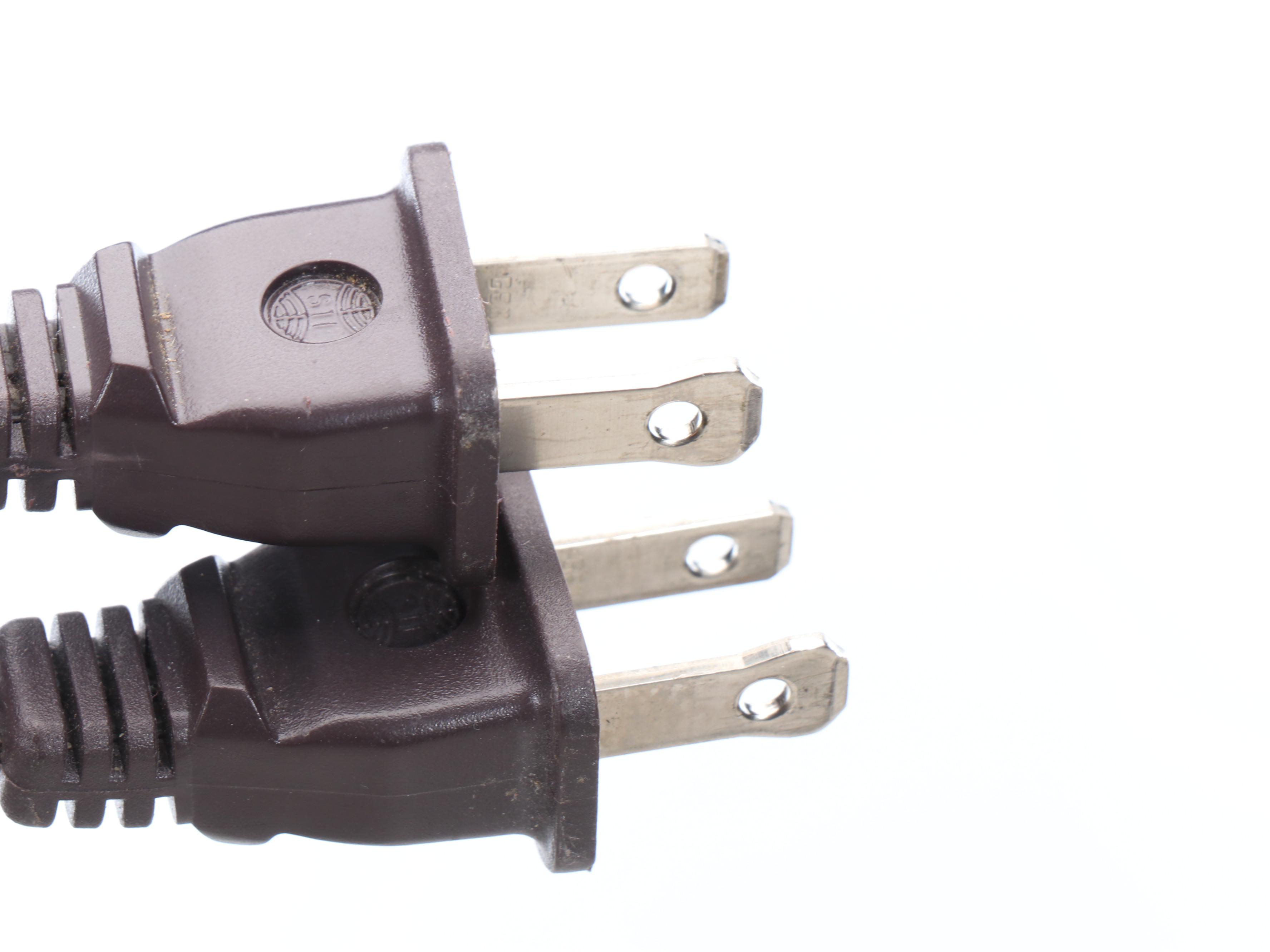 Art Nouveau Style Plastic Table Lamp with Black Fabric Shade