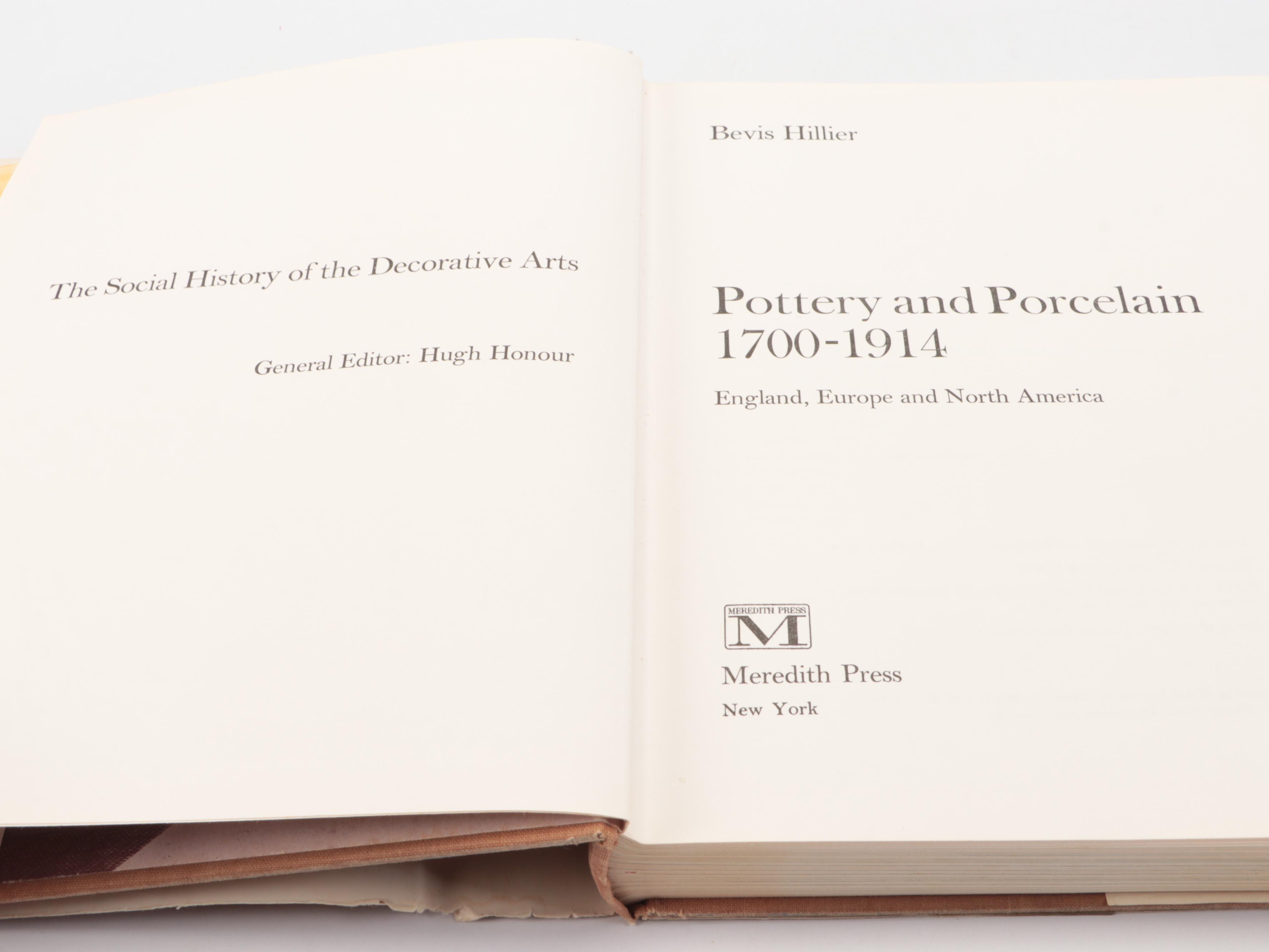 "Pottery and Porcelain" by Bevis Hillier and Other English Ceramics Books