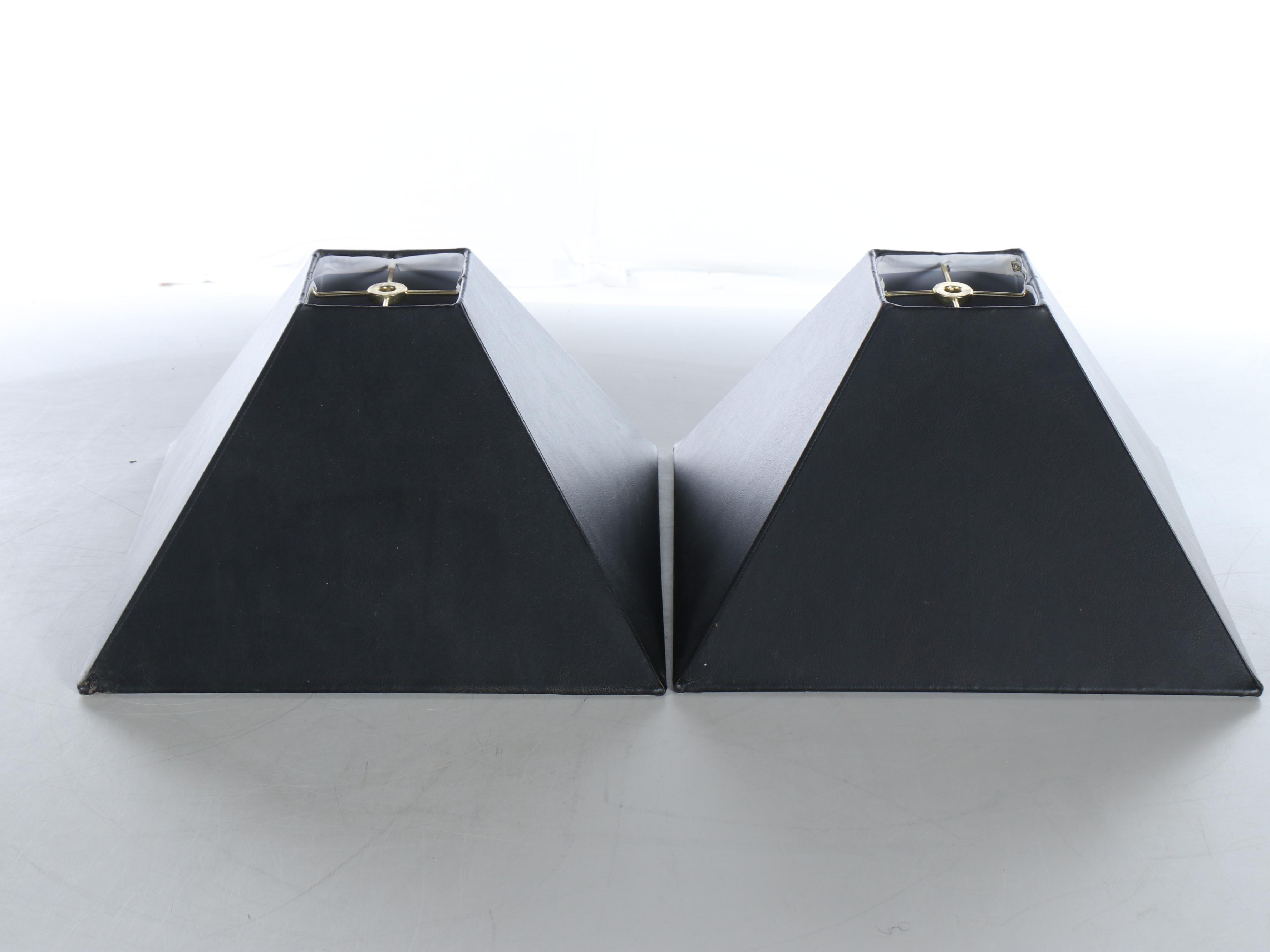 Art Nouveau Style Plastic Table Lamp with Black Fabric Shade