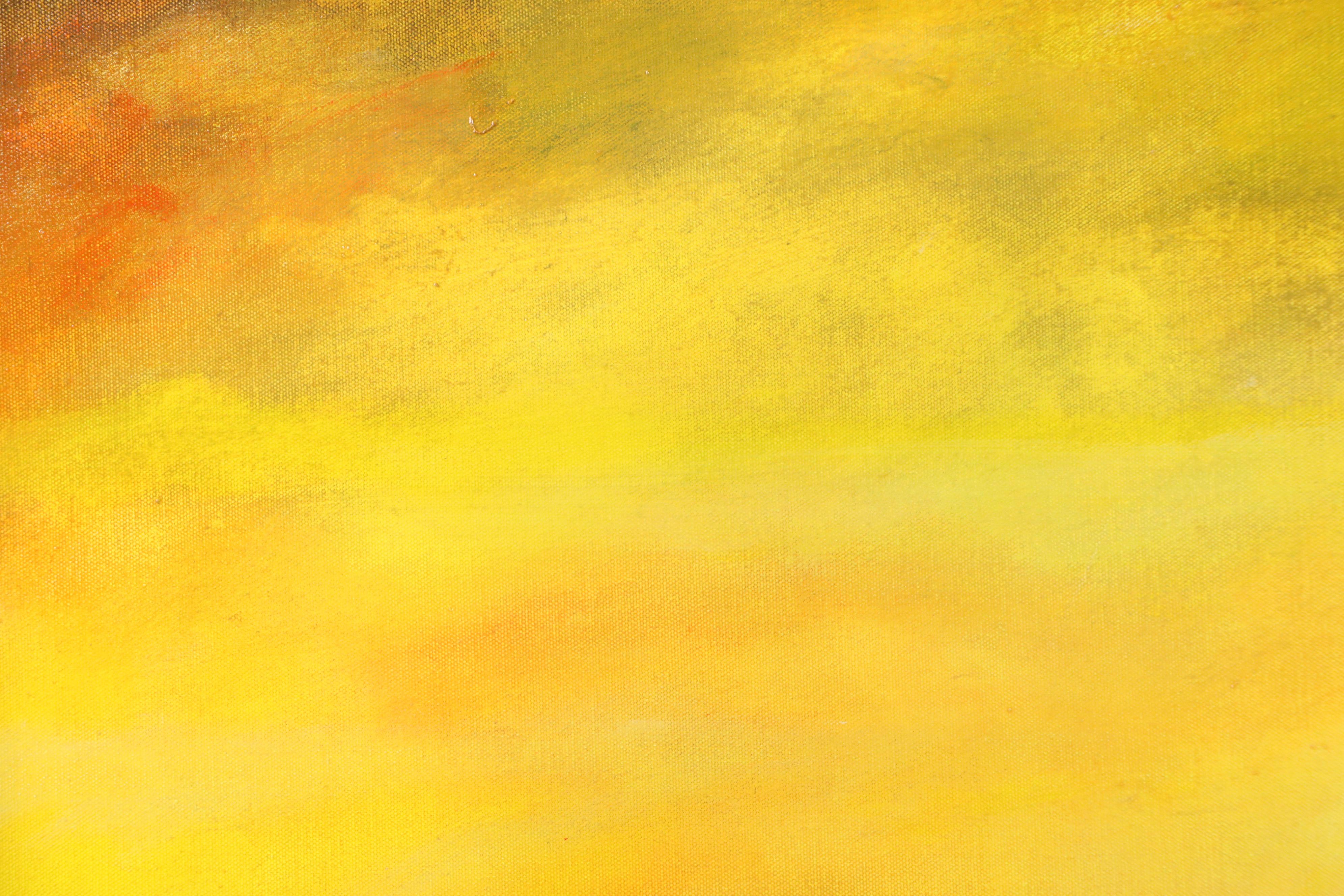 Robert R. Lackney Sunset Landscape Acrylic Painting "Night: 1 September 2019"