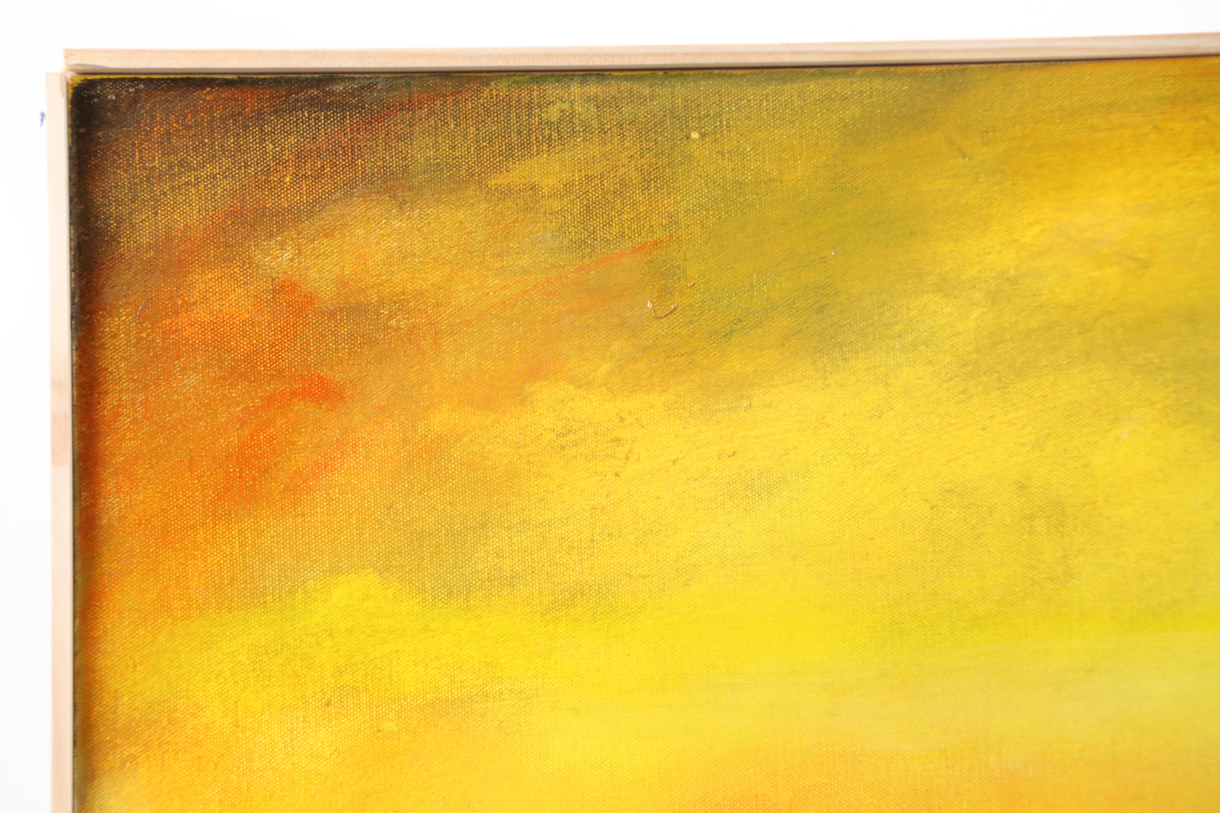 Robert R. Lackney Sunset Landscape Acrylic Painting "Night: 1 September 2019"