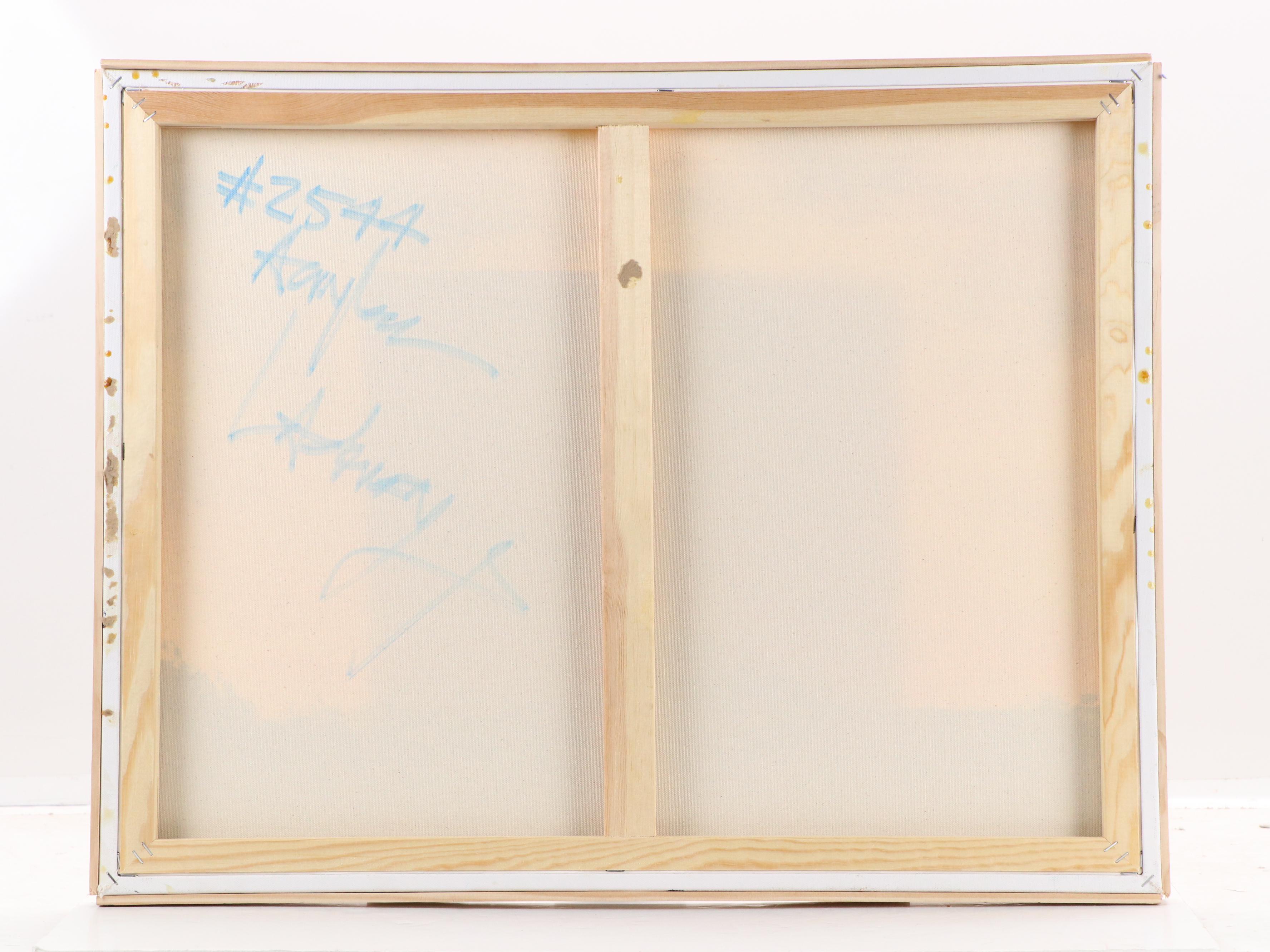 Robert R. Lackney Sunset Landscape Acrylic Painting "Night: 1 September 2019"