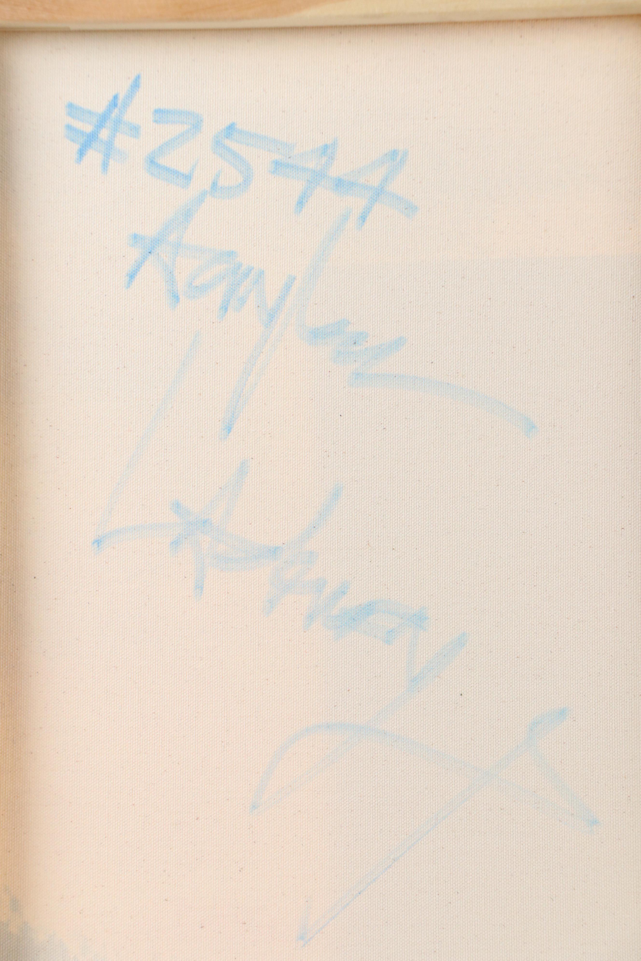 Robert R. Lackney Sunset Landscape Acrylic Painting "Night: 1 September 2019"