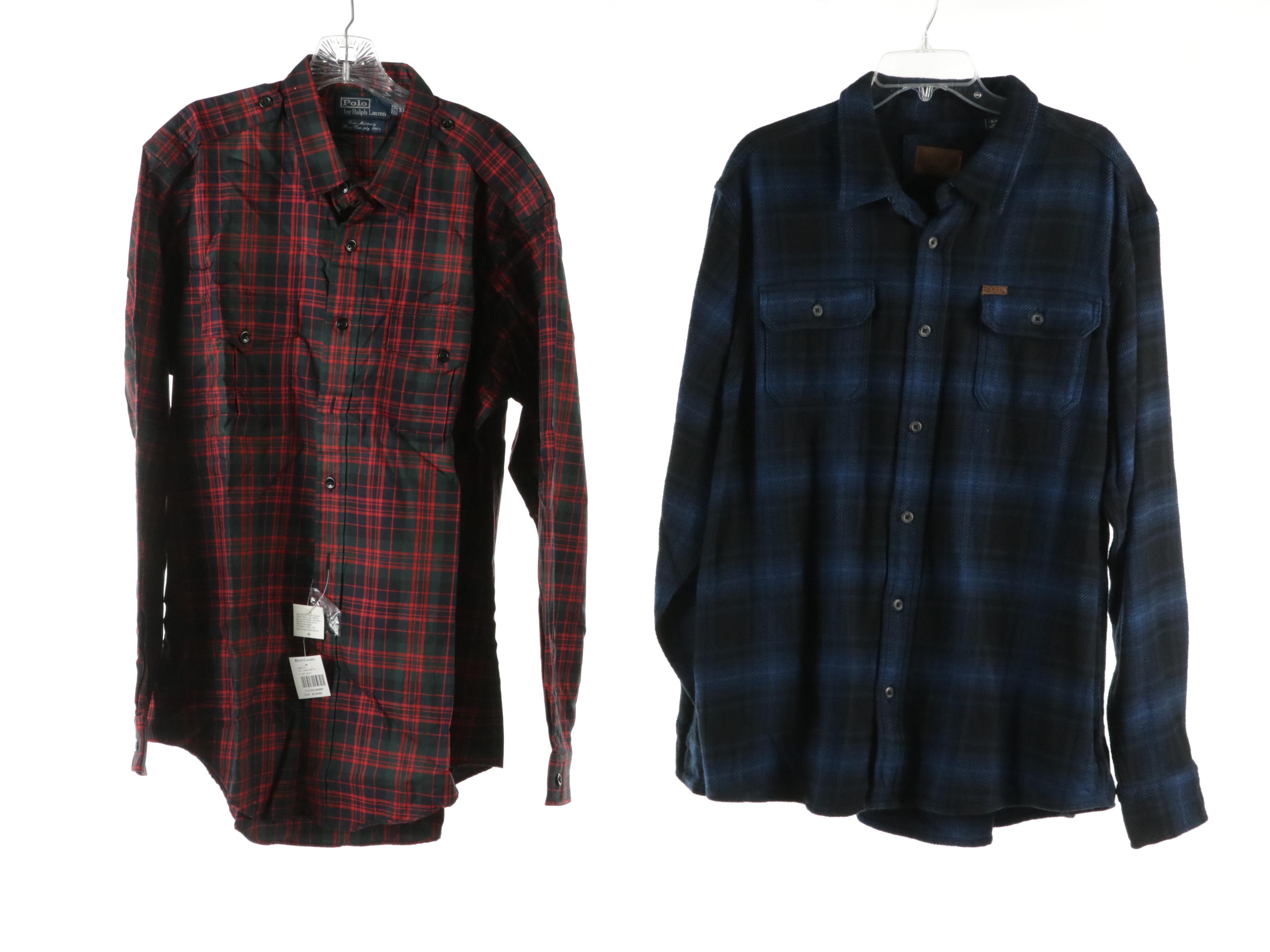 Men's Polo Ralph Lauren and Orvis Short and Long Sleeve Button Up's With More