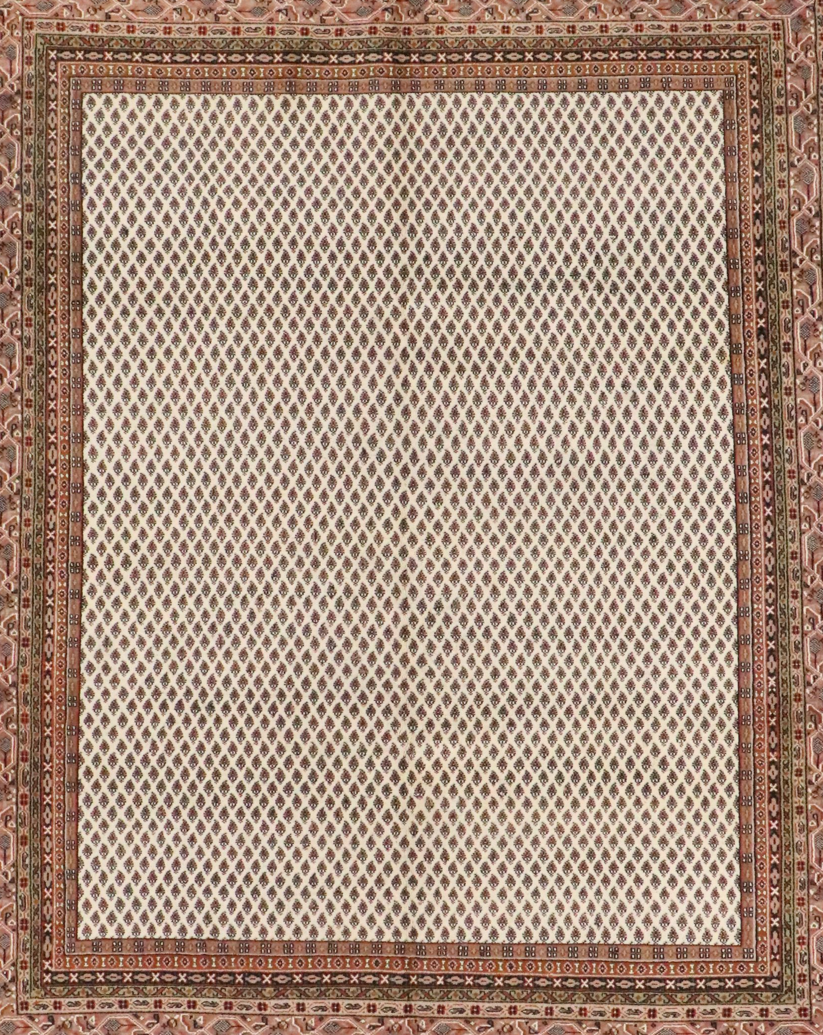 8' x 10'2 Hand-Knotted Persian Seraband Area Rug