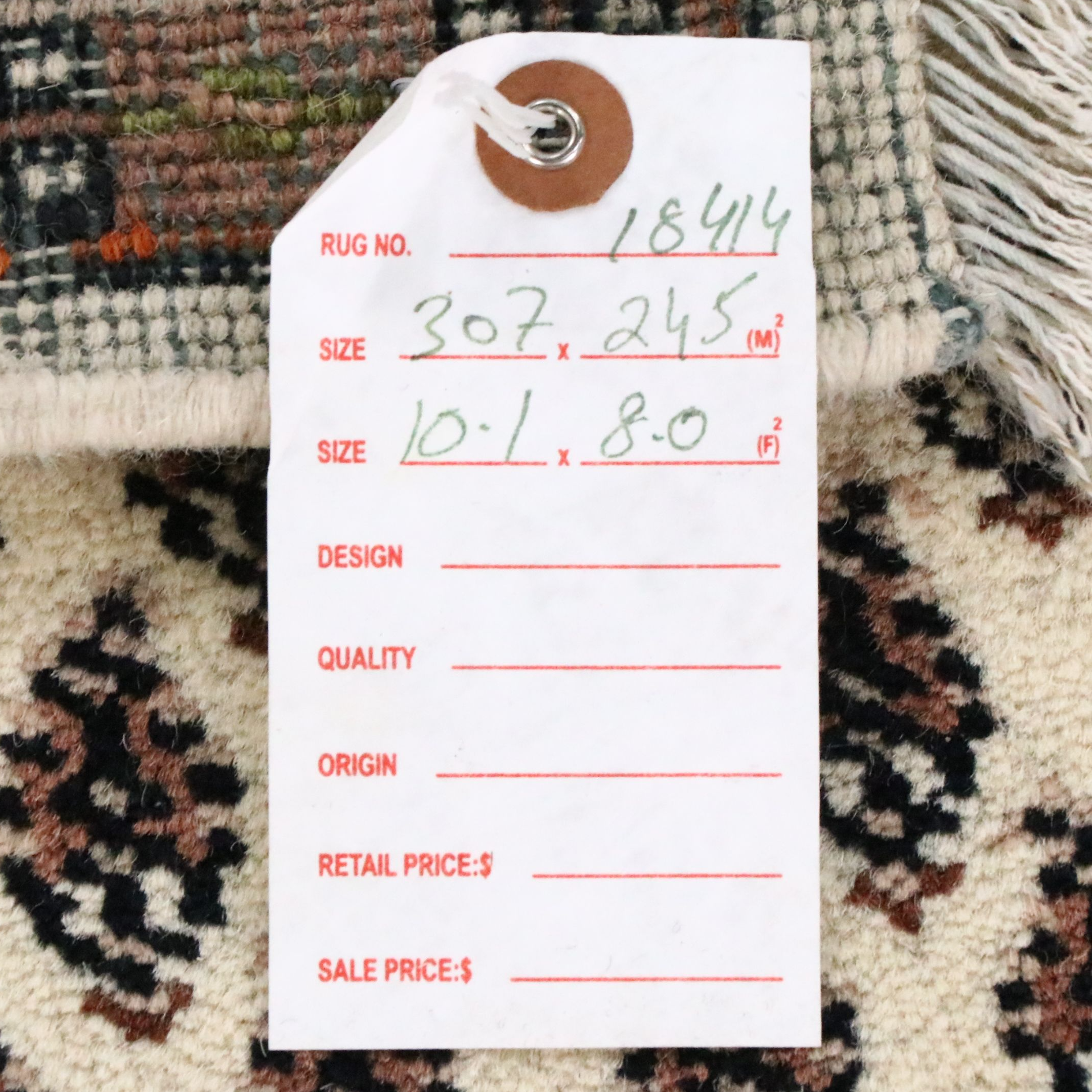 8' x 10'2 Hand-Knotted Persian Seraband Area Rug