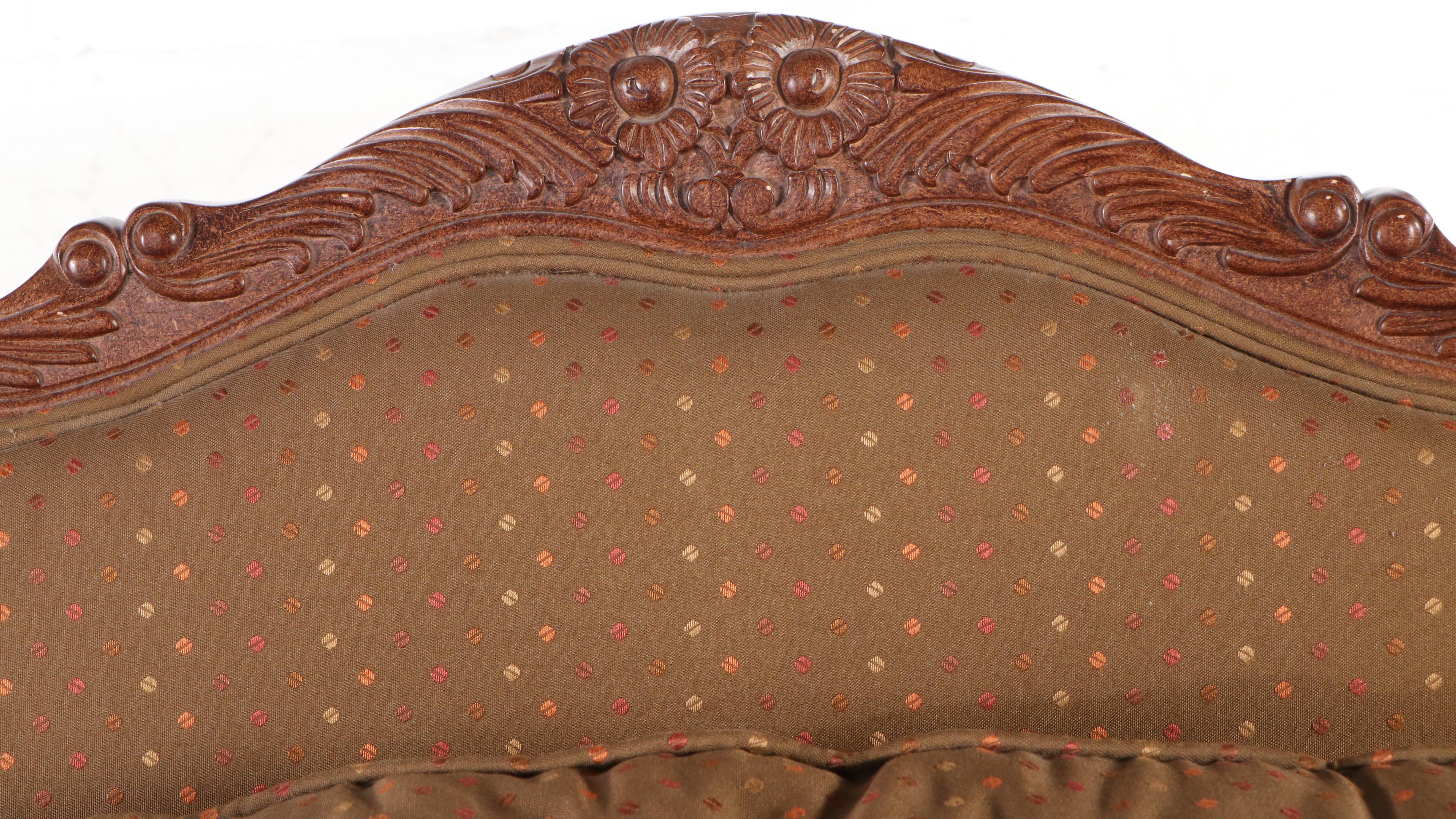 Klaussner Louis XV Style Upholstered Fauteuil, 2005